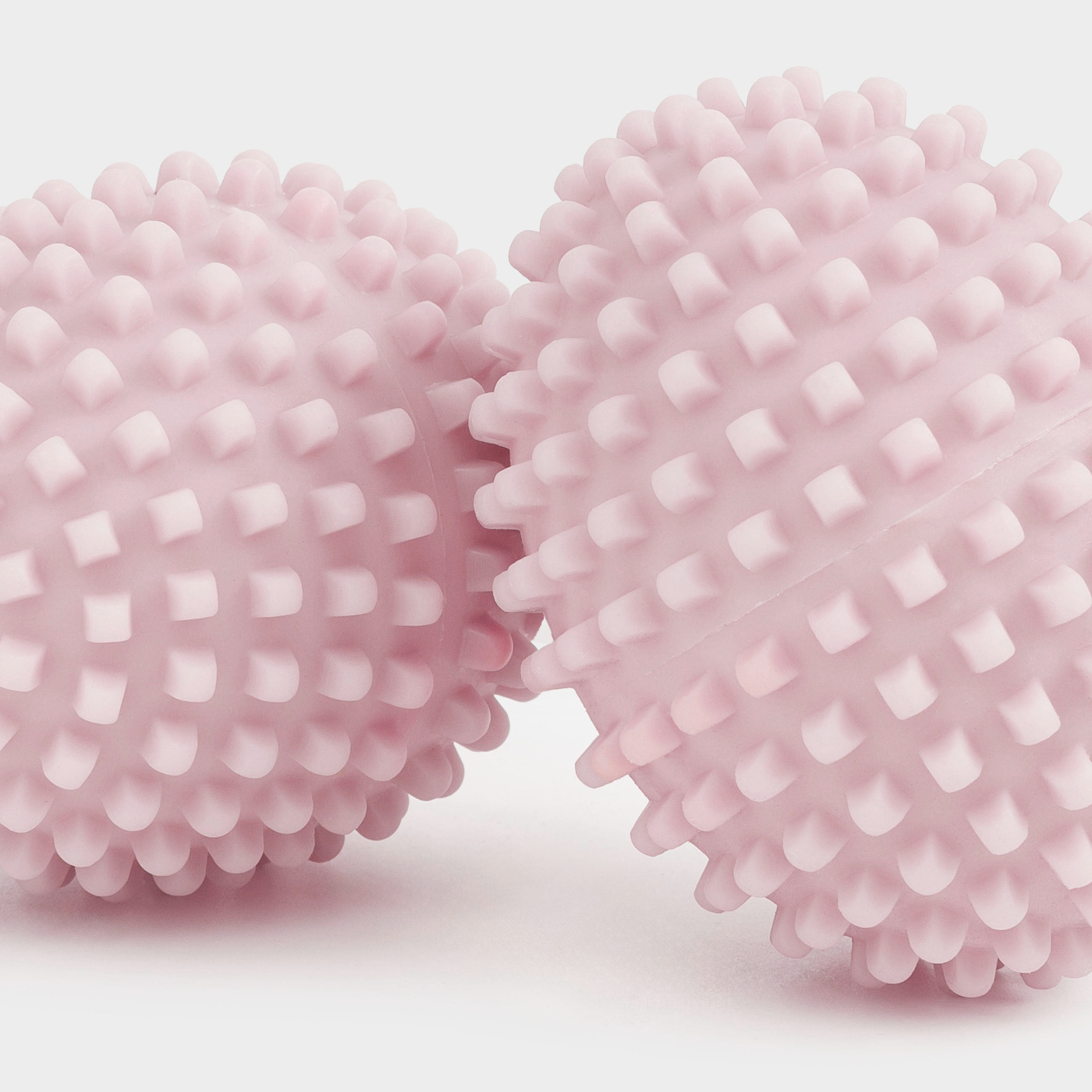 Washing ball, 8 cm, 2 pcs, PVC, beige, Oval, Washing ball