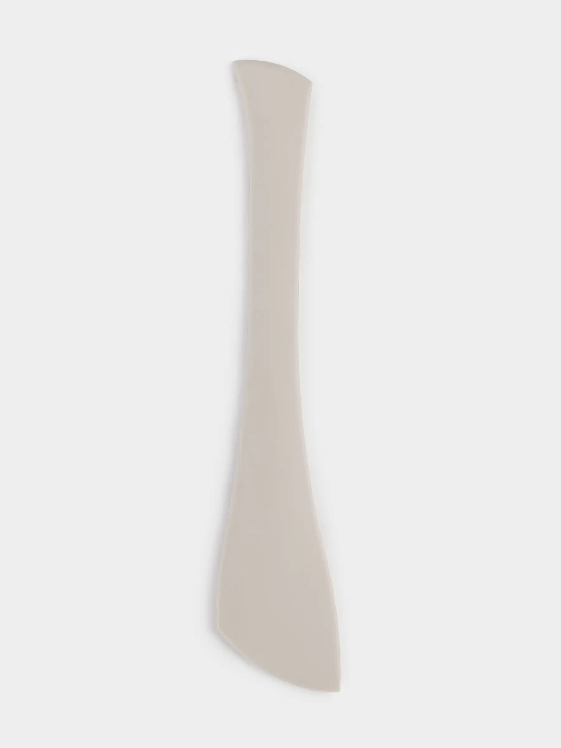 Spatula, 28 cm, double, silicone, beige