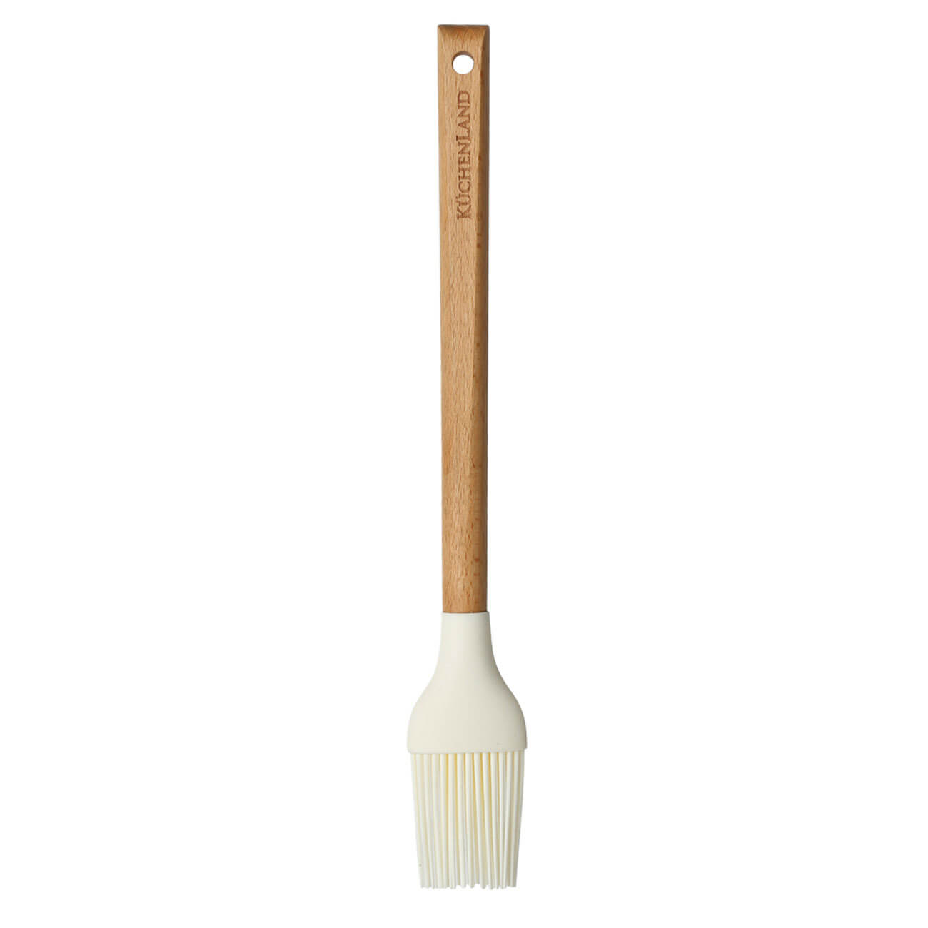 Cooking brush, 27 cm, silicone / wood, beige, Provence