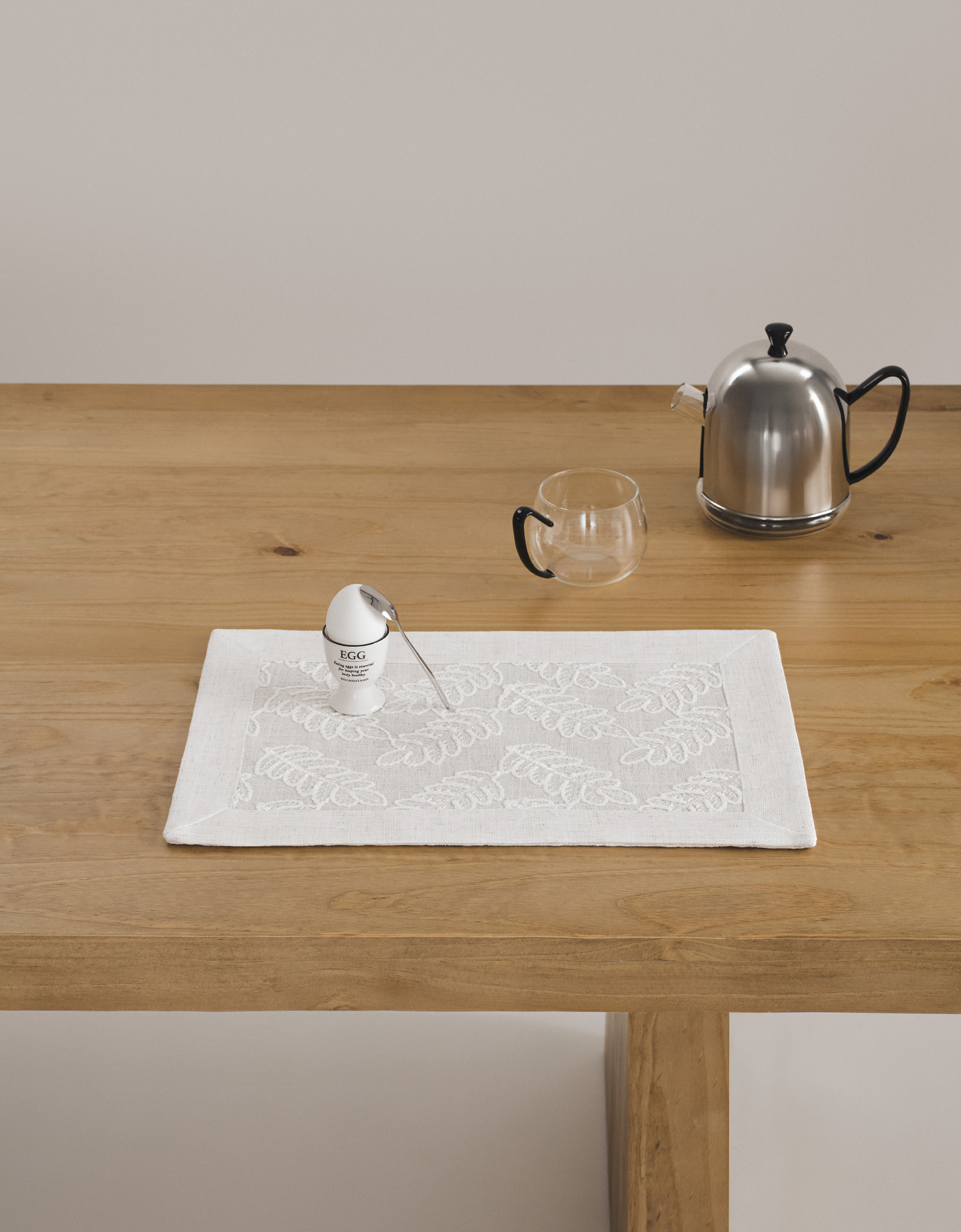 Placemat, 30x45 cm, polyester, rectangular, milky, Leaves, Fall foliage, image-1
