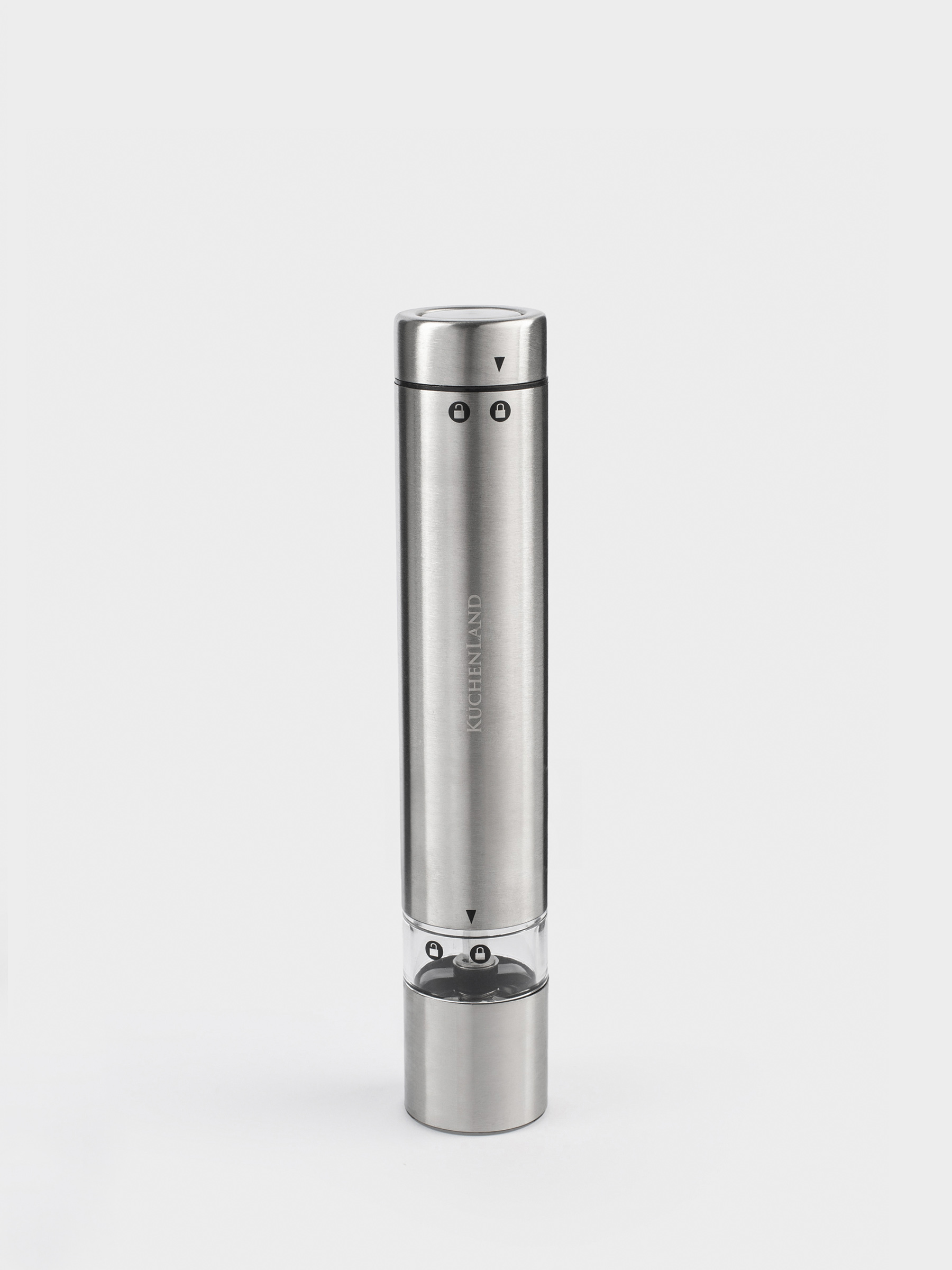 Spice mill, 19 cm, electric, steel, Classic, image-2