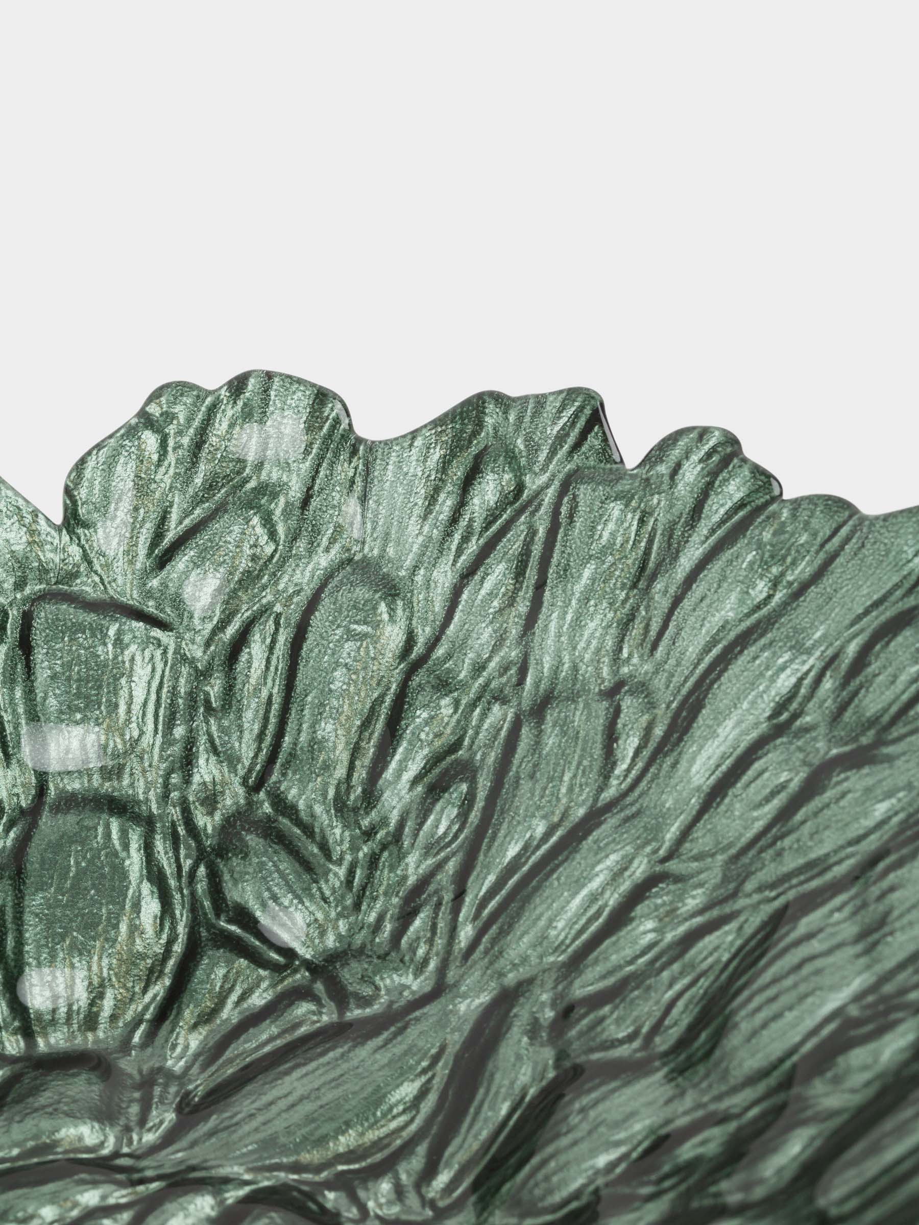 Fruit bowl, 29x9 cm, glass R, green, Pion color, image-2