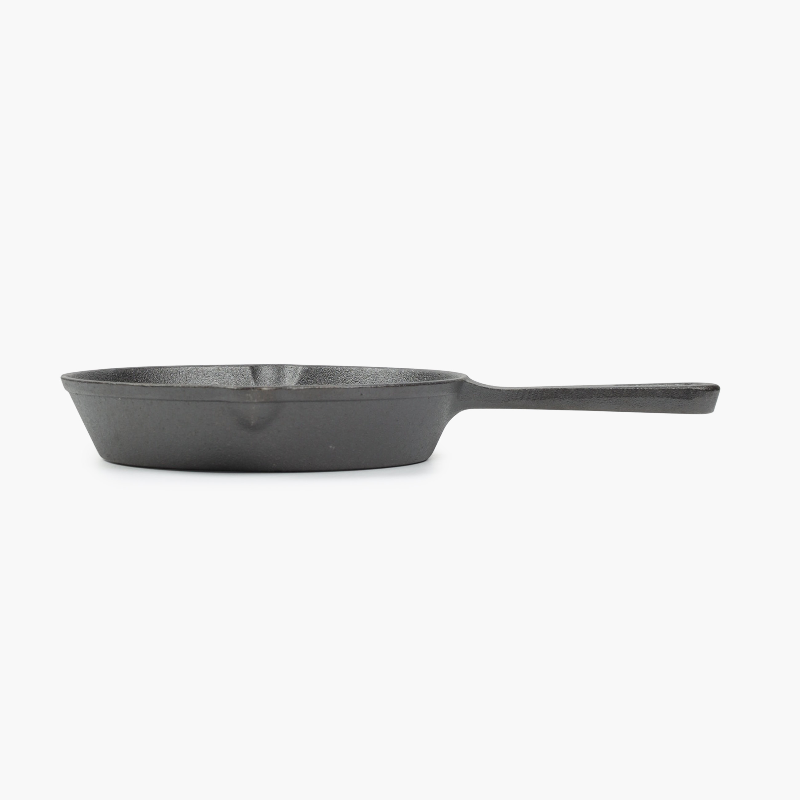 Frying pan, 14 cm, on a stand, cast iron / bamboo, round, black, Authentic 
