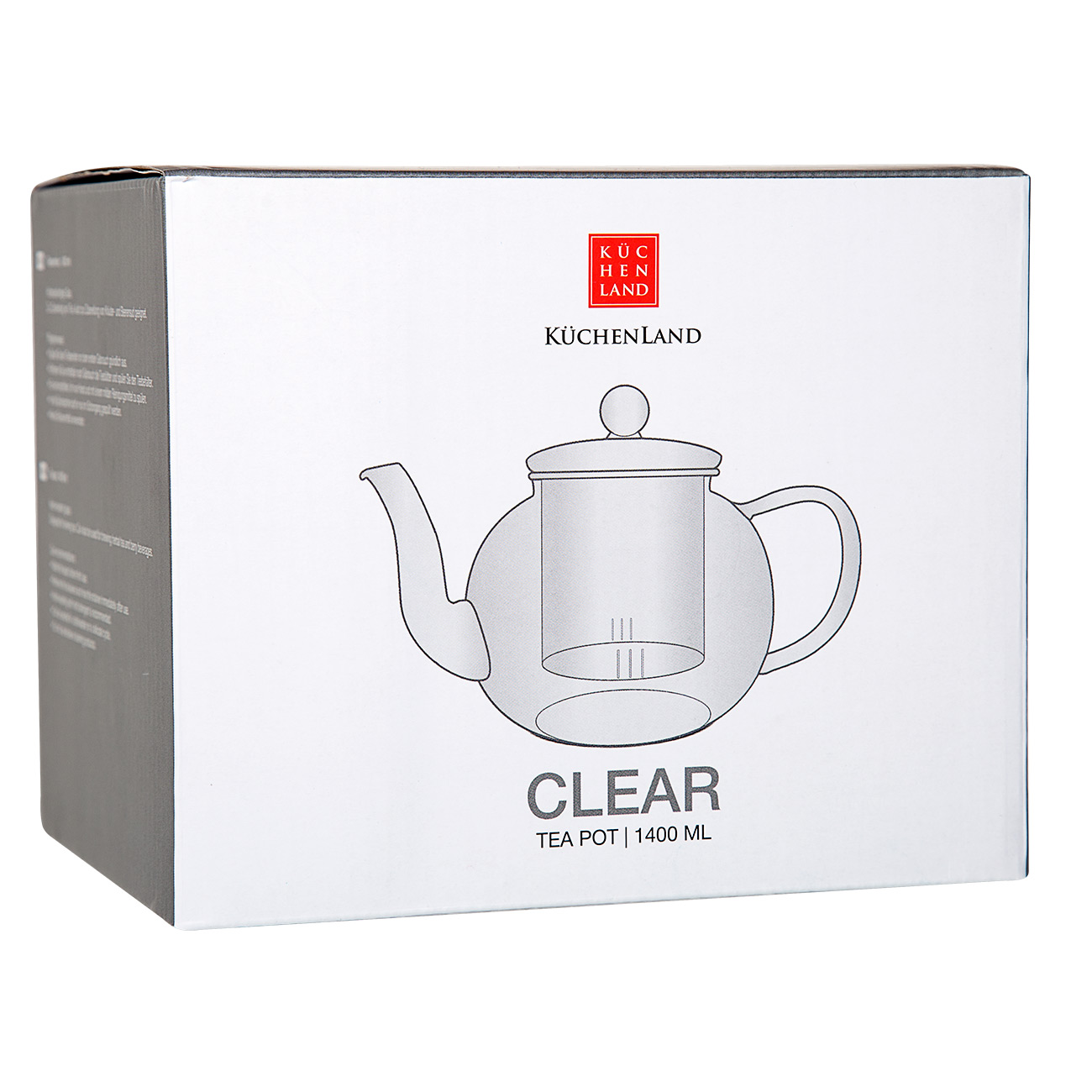 Teapot, 900 ml, glass B, Clear