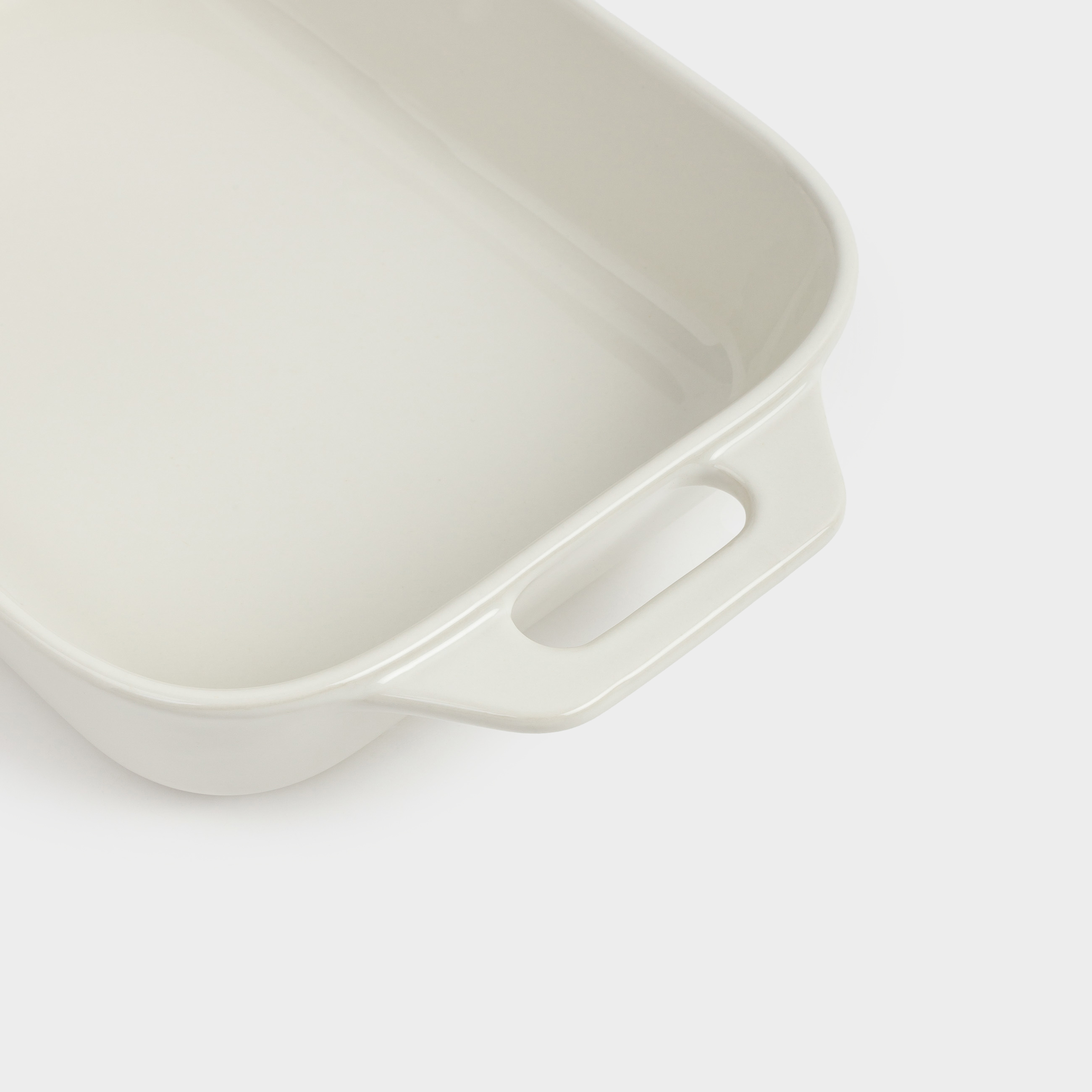 Baking dish, 27x20 cm, ceramic, rectangular, milk, Cakes ivory