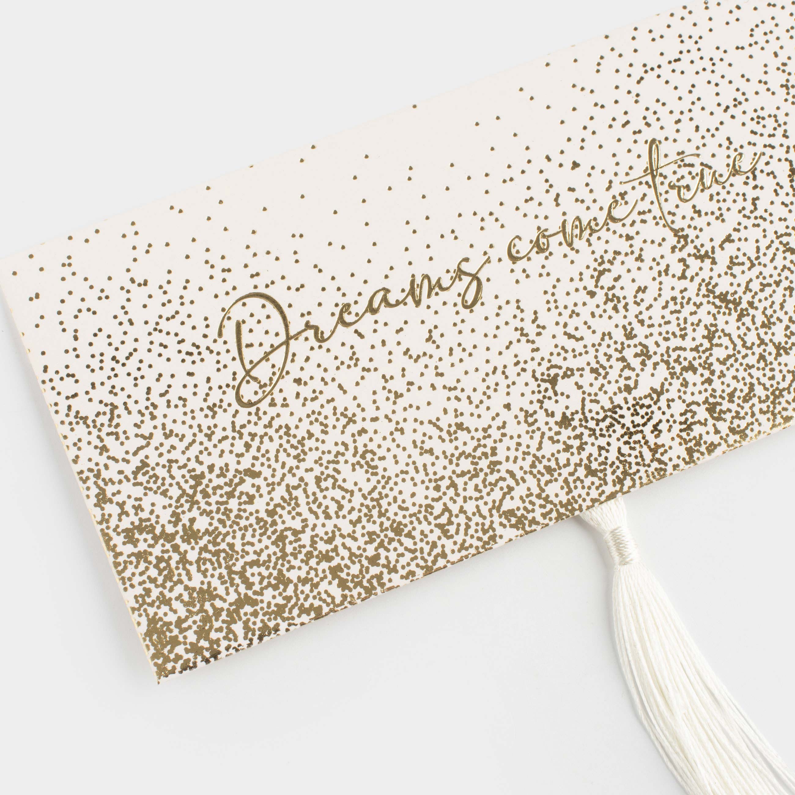 Gift envelope, 16x8 cm, with fringe, paper, milky, Golden sparkles, Sparkle, image-5