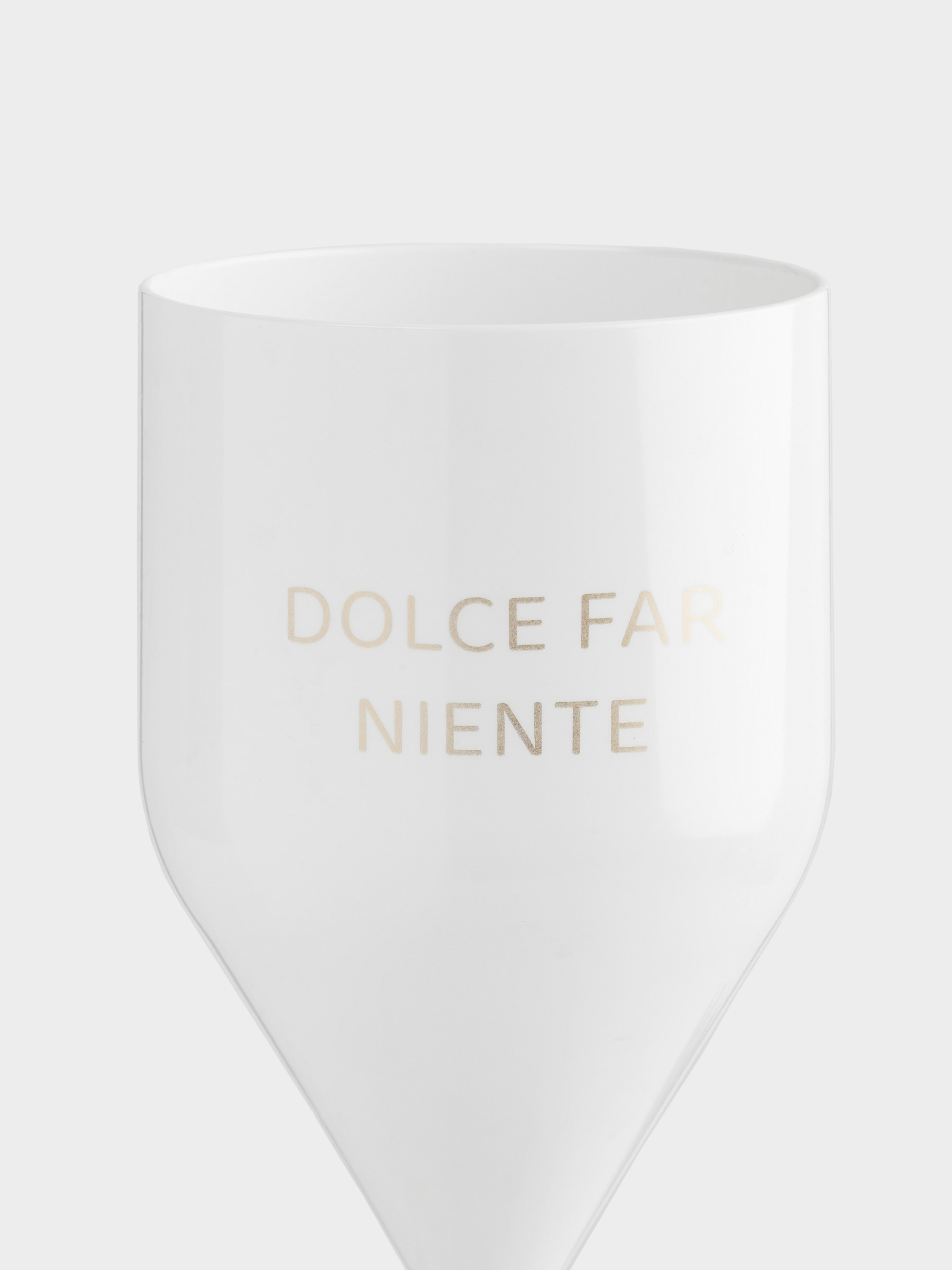 Drinking glass, 400 ml, plastic, white, Dolce far niente, Course, image-2