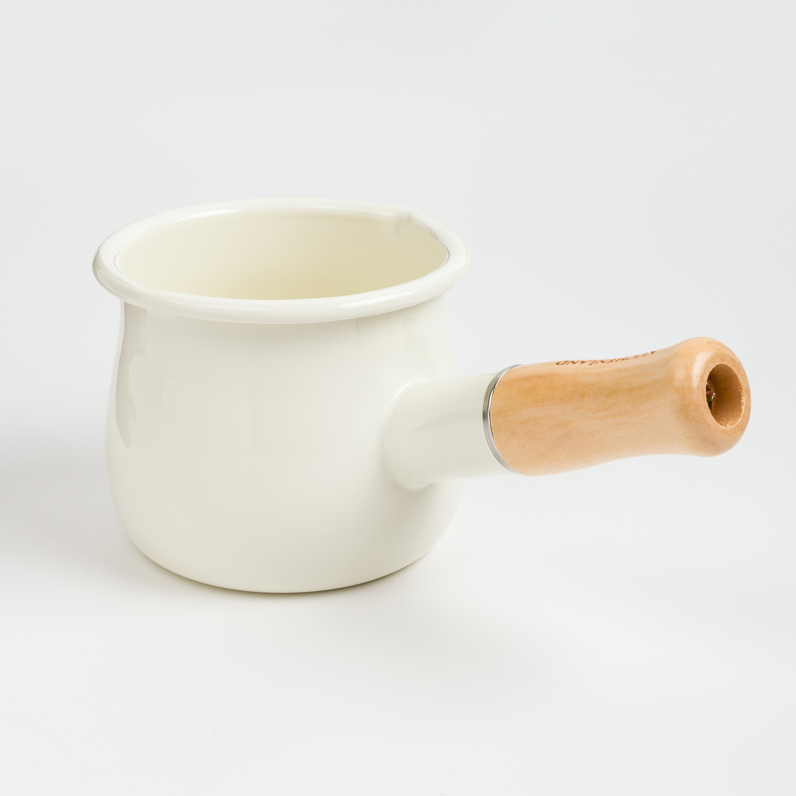 Turka, 550 ml, enameled metal/wood, milk, Nostalgia, image-1