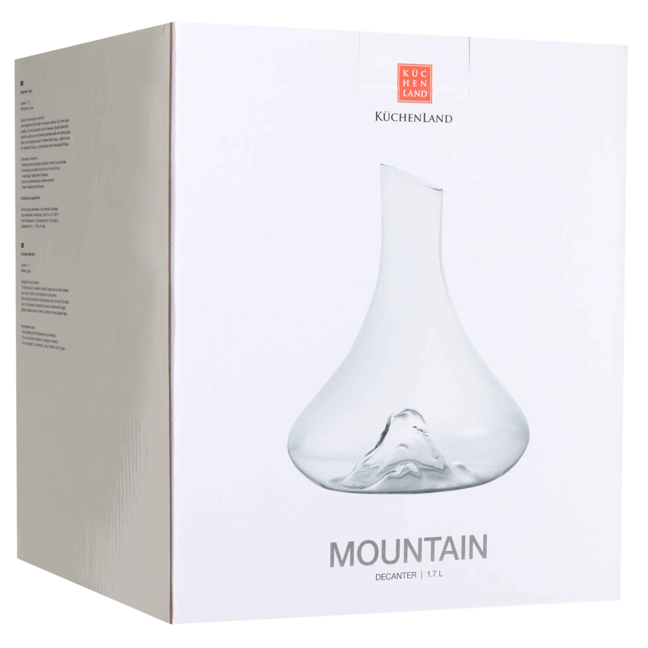 Decanter, 1,7 l, glass, Mountain, Mountain, image-4