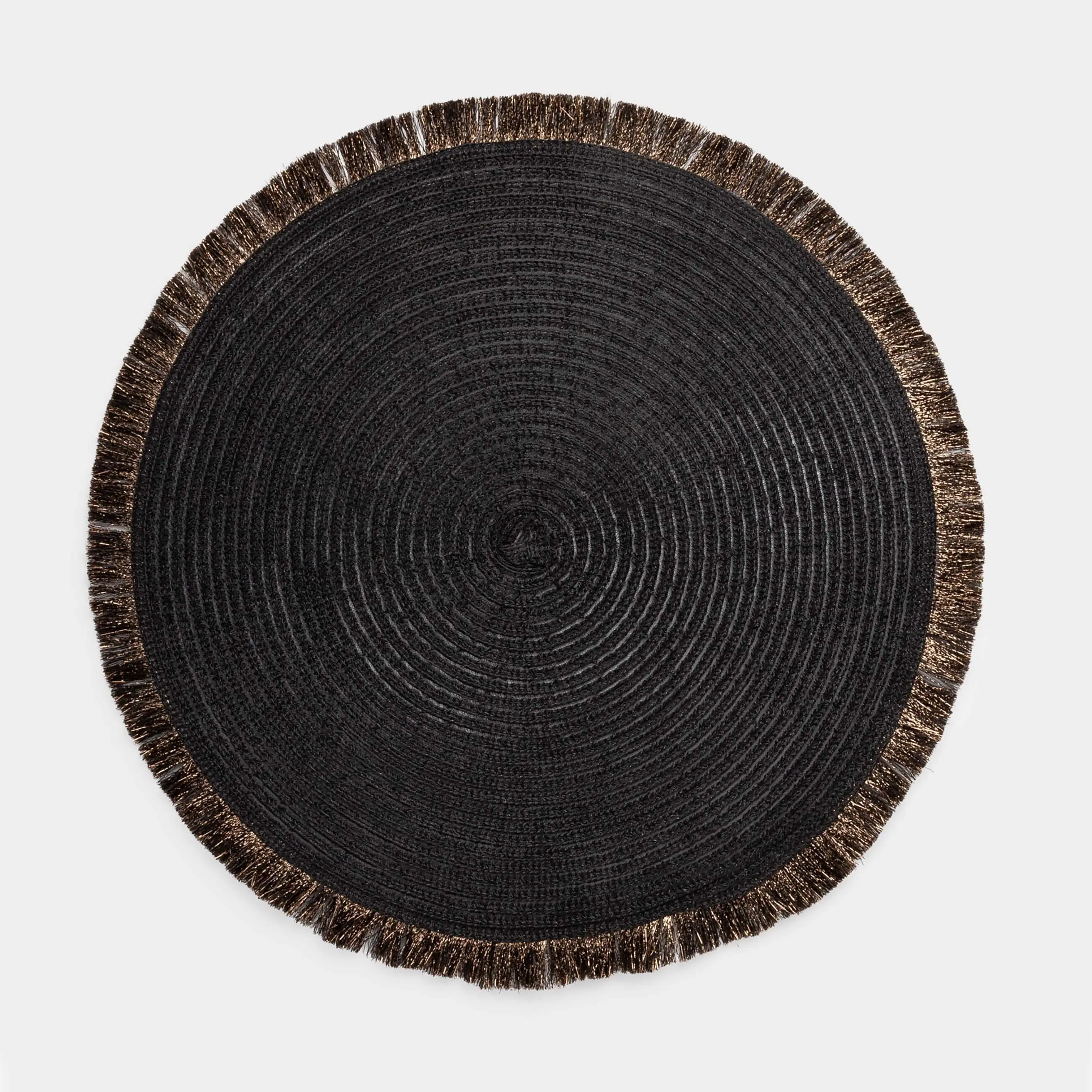Instrument napkin, 38 cm, with fringe, polyester, round, maroon, Rotary shine