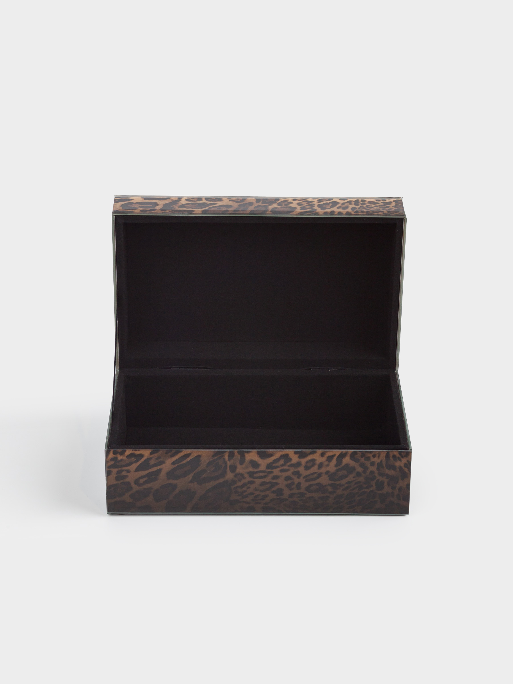 Jewelry box, 21x13 cm, glass, Leopard, Leopard, image-5