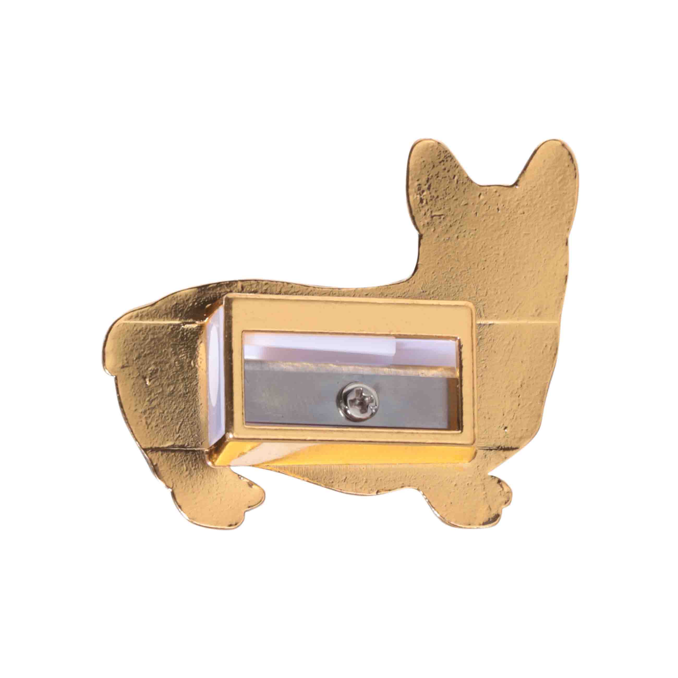 Pencil sharpener, 5x3 cm, metal, orange, Corgi, Dog, image-1