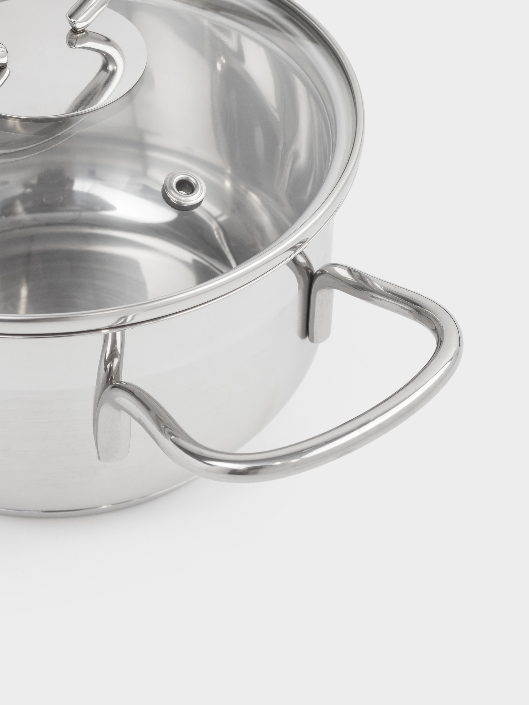 Cookware set, 3 iterms, steel / glass, Egoist lite, image-2