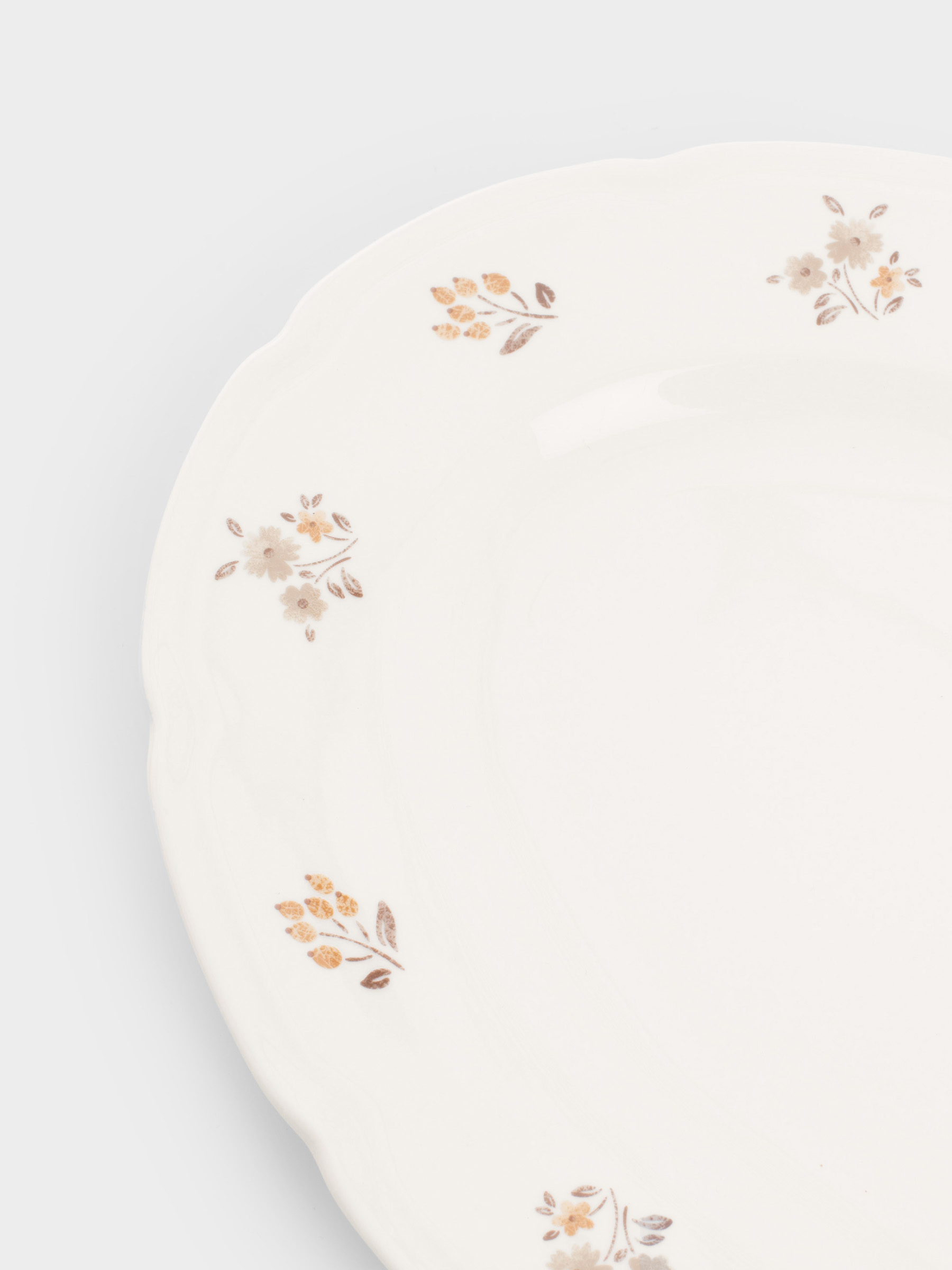 Dish, 30x21 cm, porcelain N, white, oval, Vintage flowers, La flore, image-5