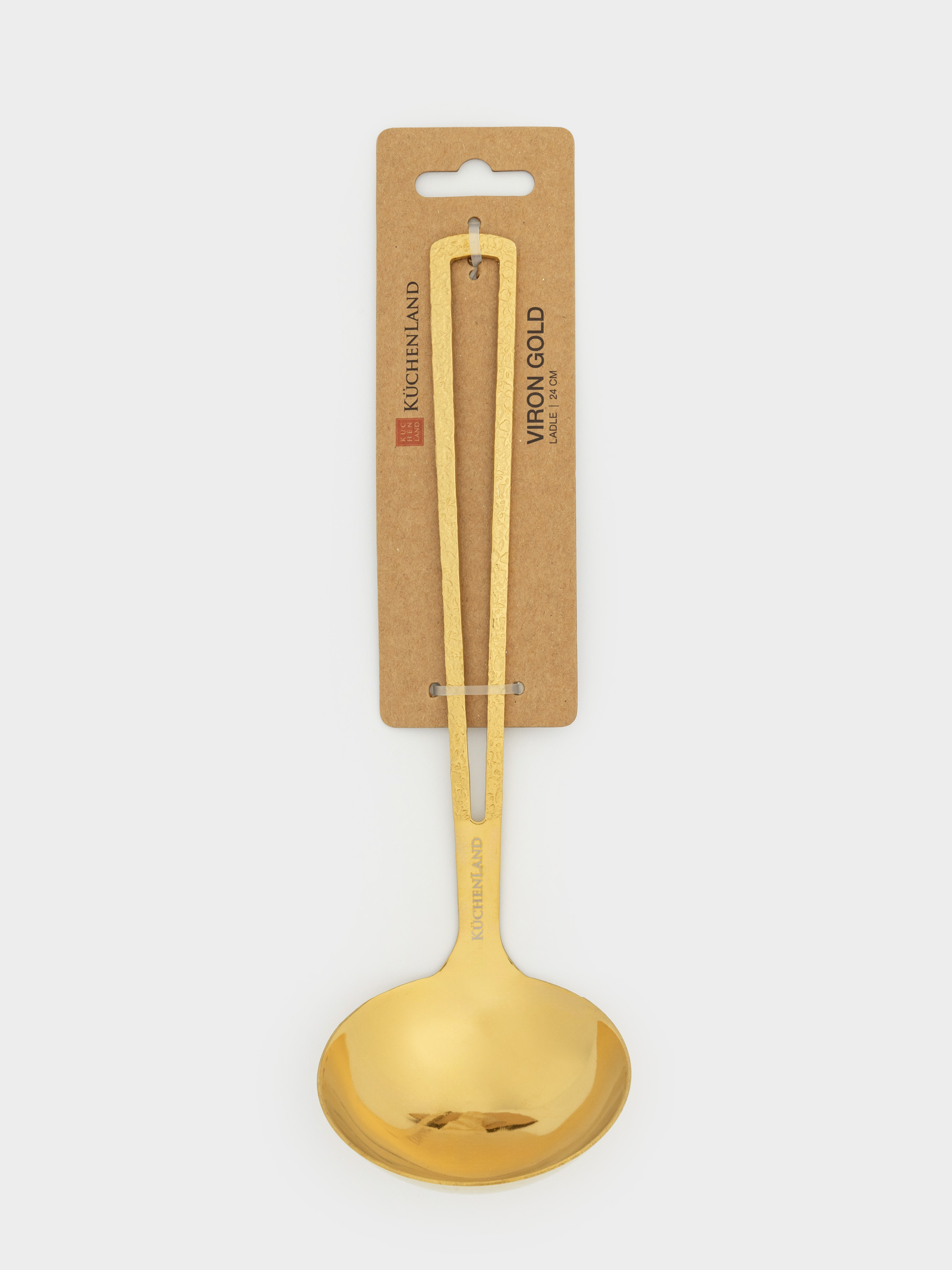 Ladle, 22 cm, steel, golden, Viron gold, image-5
