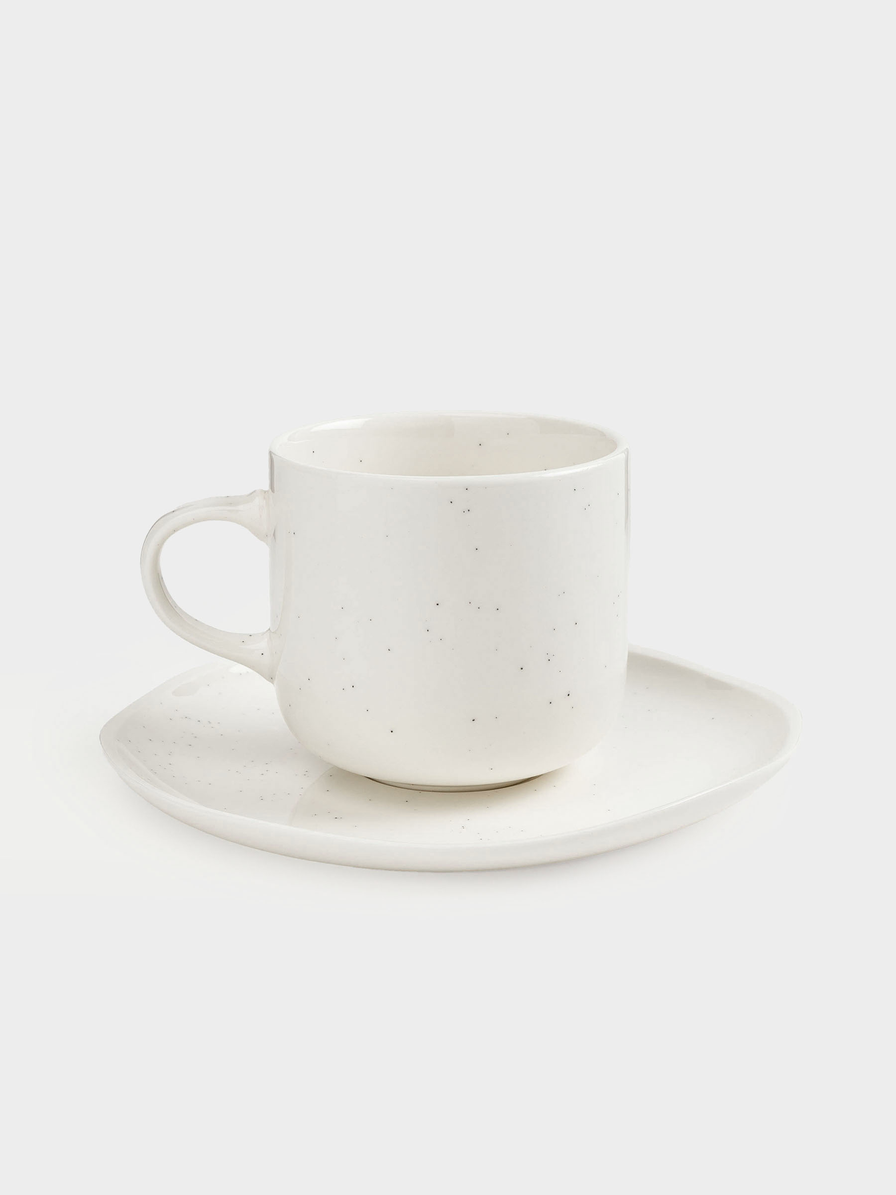 Tea pair, 1 person, 2 items, 220 ml, porcelain N, milk, Dots, Boho, image-3