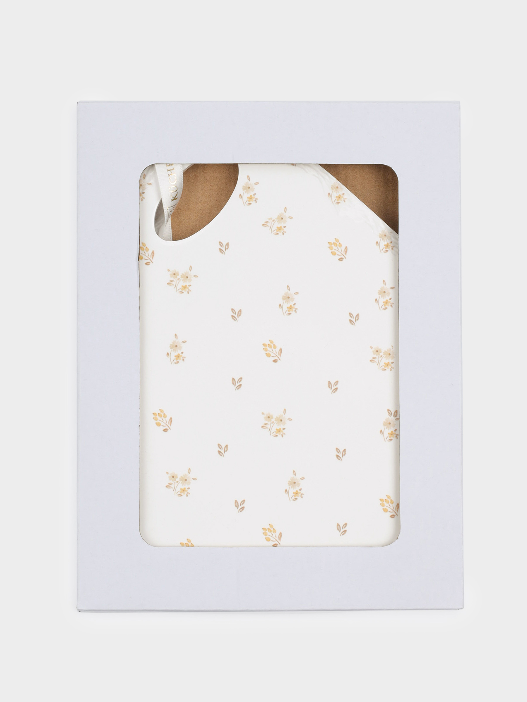 Hot food stand, 18x24 cm, ceramic / cork, milk, Vintage flowers, La flore, image-3