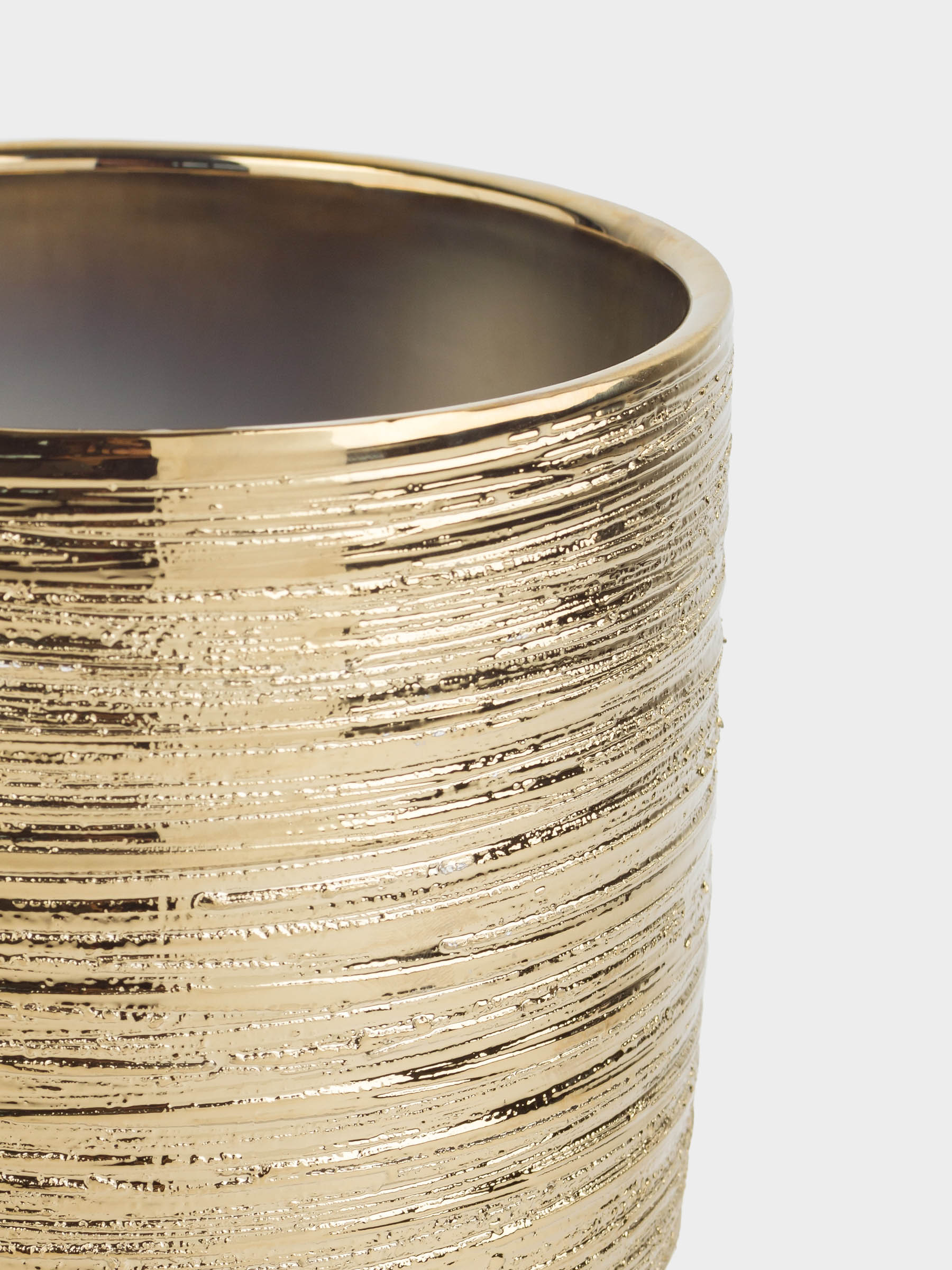 Planters, 14x14 cm, ceramic, golden, Galore, image-4