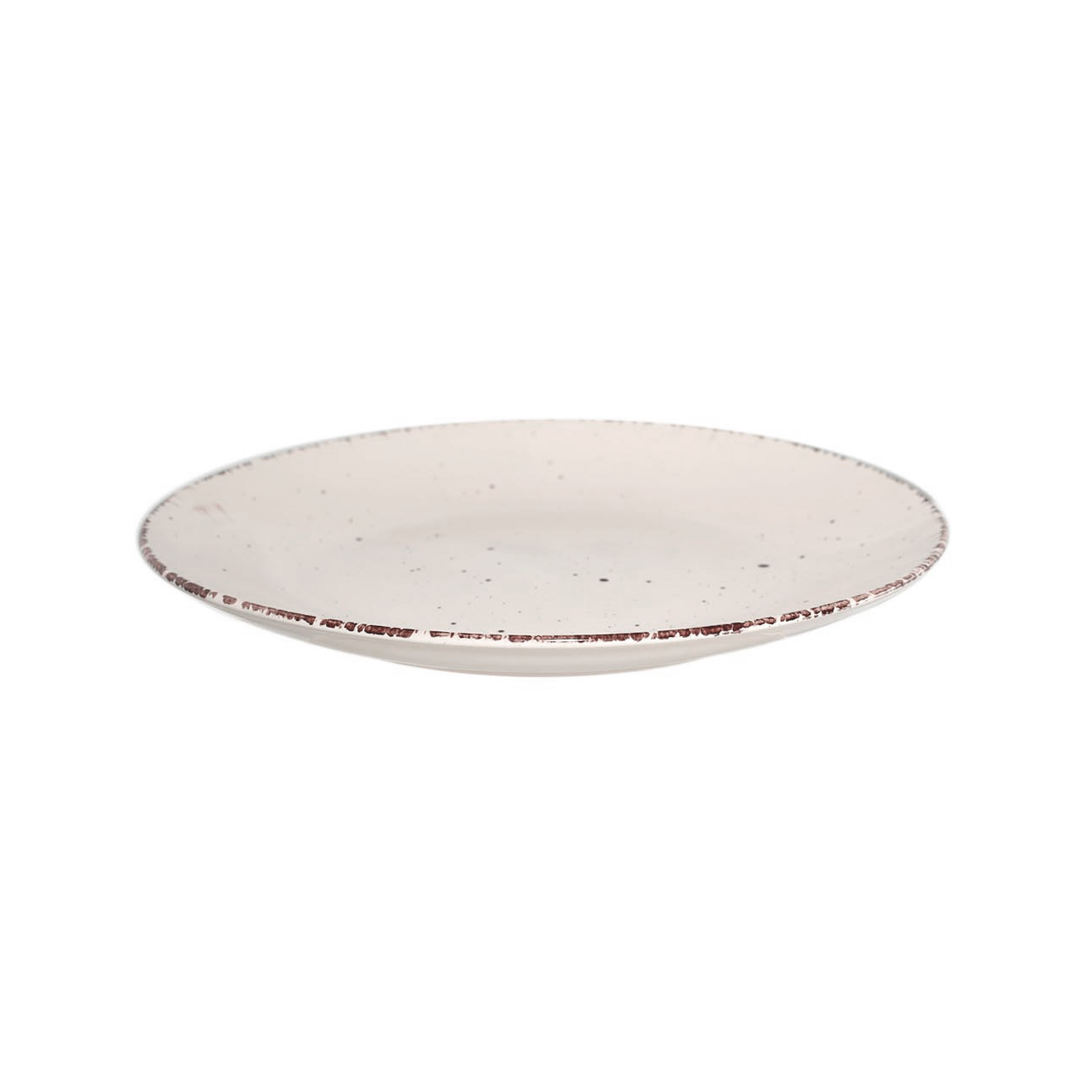 Dining set, 6 pers., 18 pr., ceramic, beige, speckled, Speckled