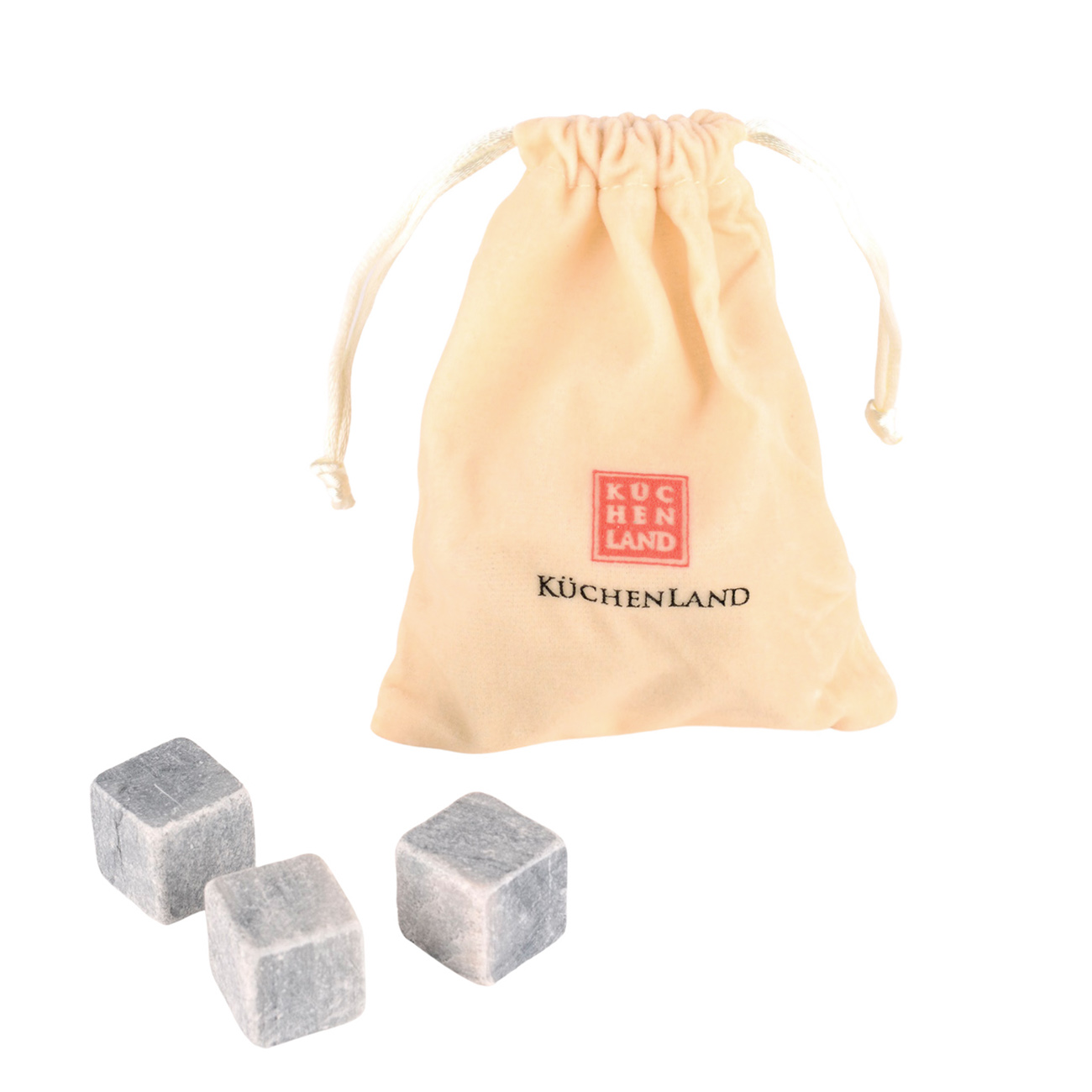 Set of beverage cooling cubes, 16 pr, with tongs, steatite / steel, BAR