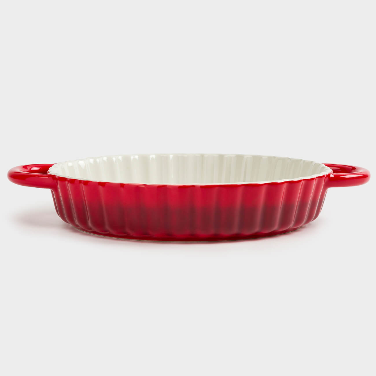 Baking dish, 28 cm, ceramic, round, burgundy, Gradient, Cakes gradient