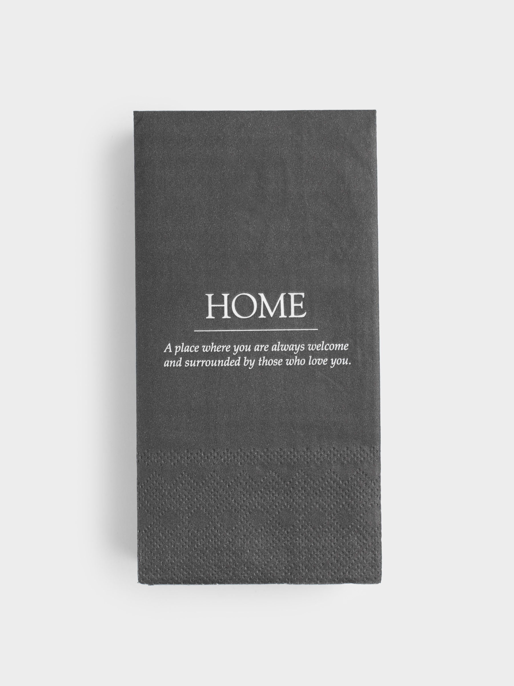 Paper napkins, 33x33 cm, 20 pcs, rectangular, black, Home, Course