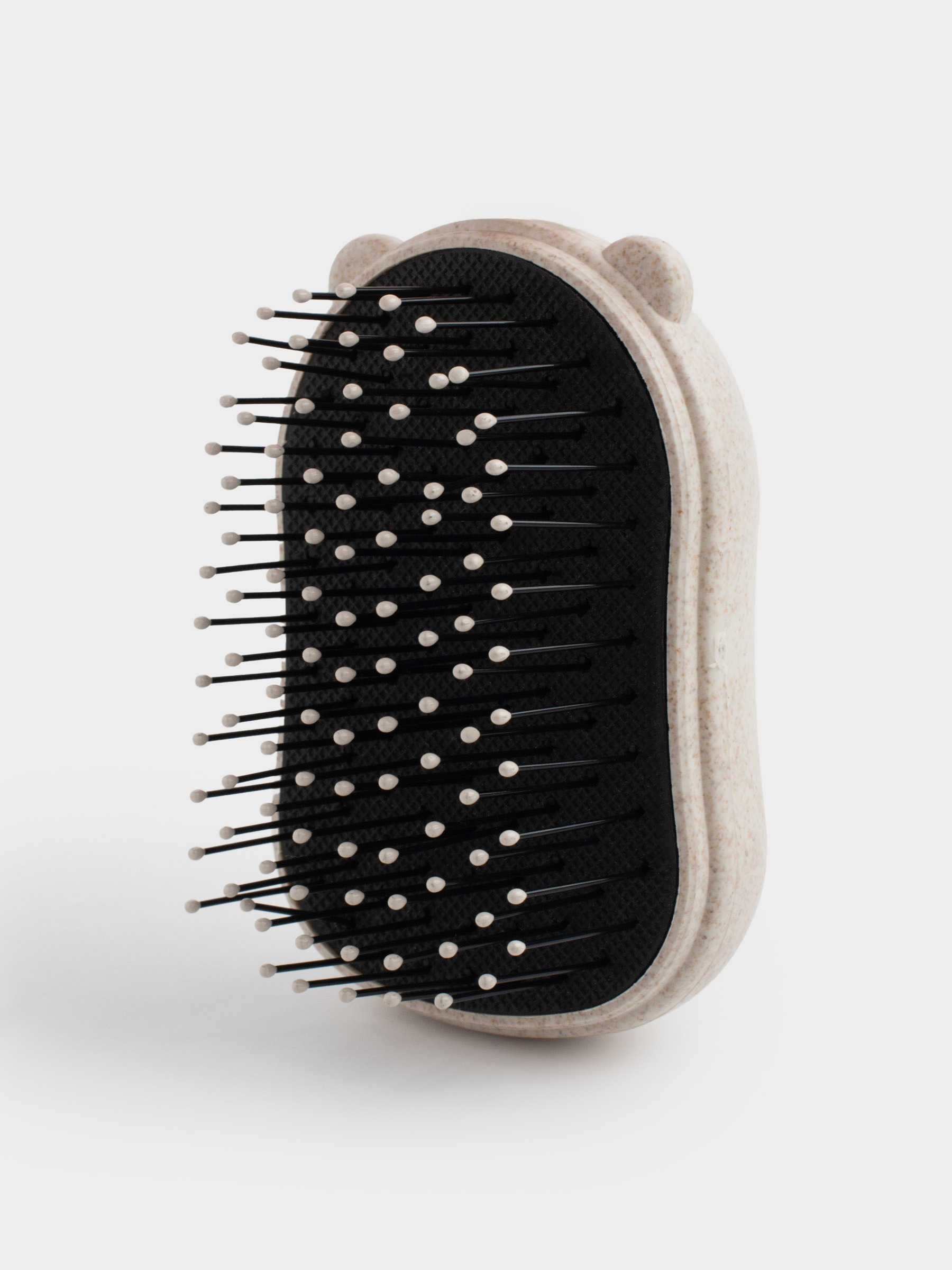 Hair massage comb, 9 cm, travel, vegetable fiber / plastic, Travel color, image-1