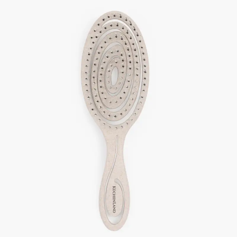 Hair massage comb, 22 cm, vegetable fiber / plastic, beige, Zipo