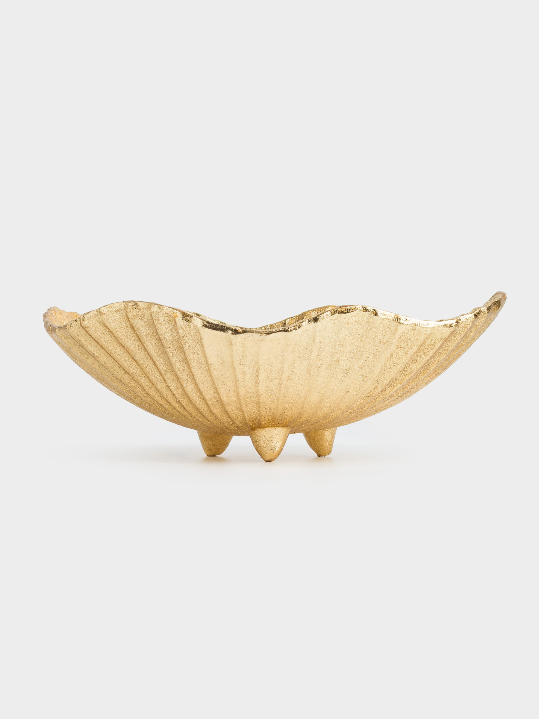 Decorative dish, 28x22x10 cm, polyresin, golden, Shell, Paradise island, image-3