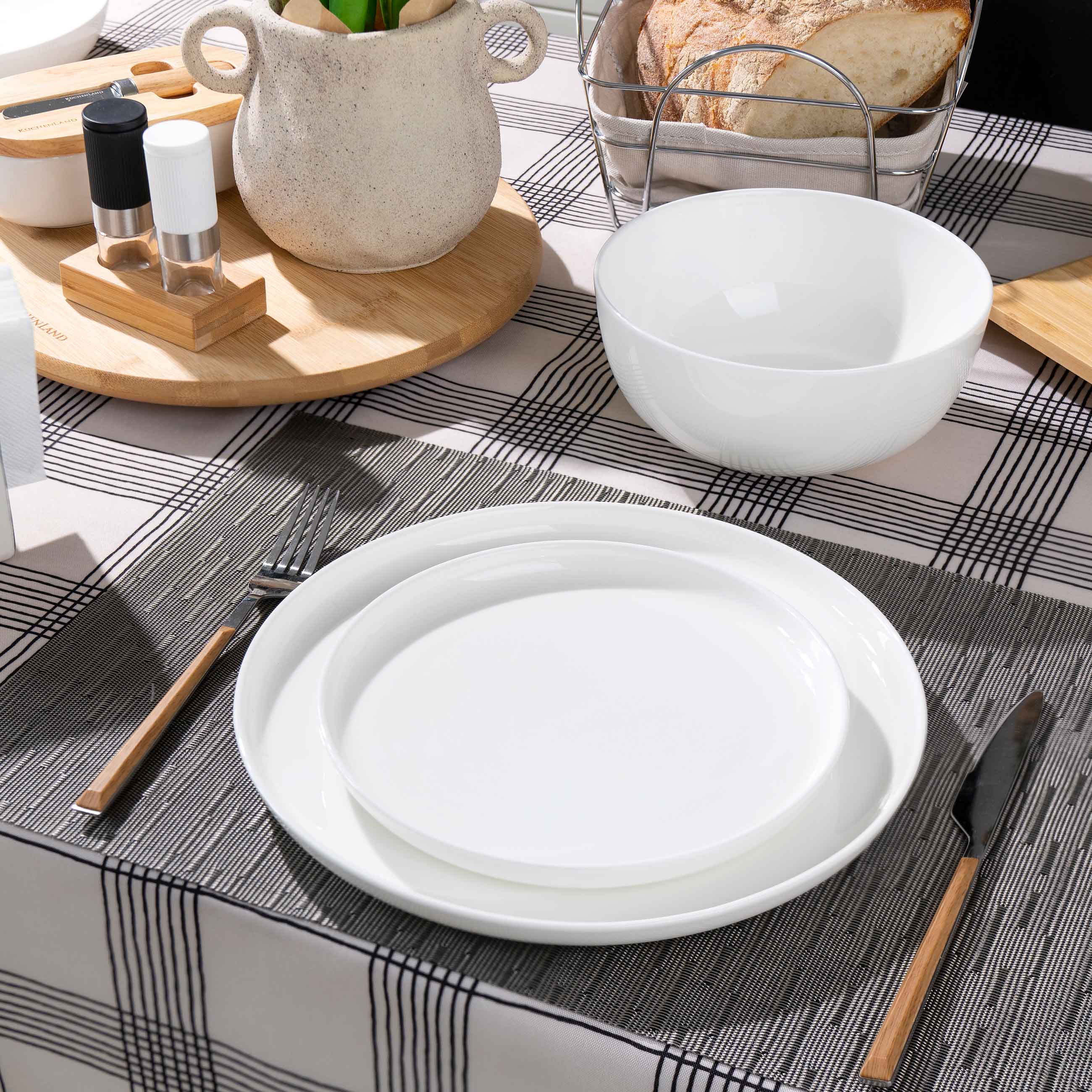 Dessert plate, 20 cm, 2 pcs, porcelain F, white, Ideal white