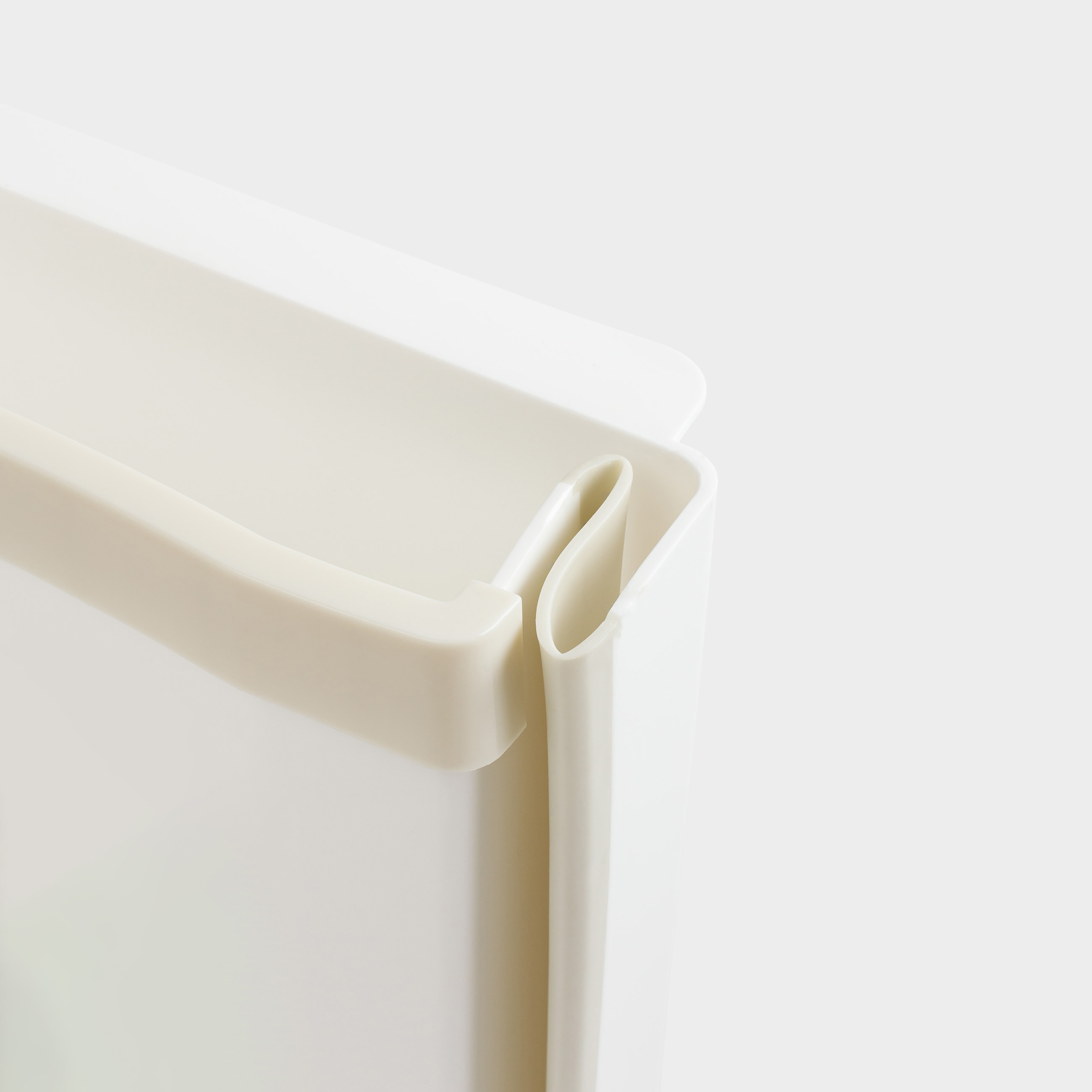 Garbage bucket, 8 L, folding, hanging, plastic / rubber, grey, Foldaway