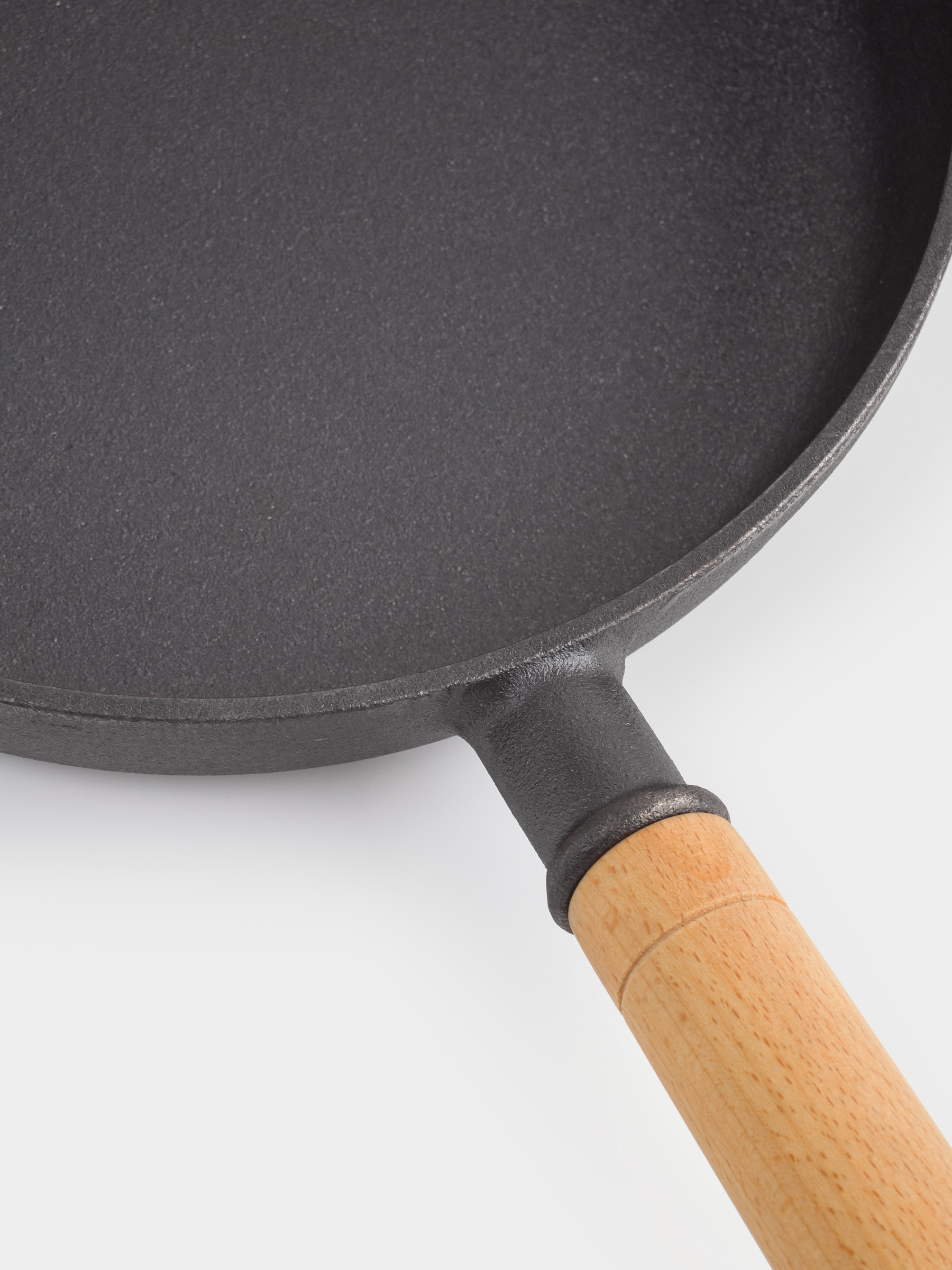 Frying pan, 24 cm, cast iron / wood, black, Authentic, image-5