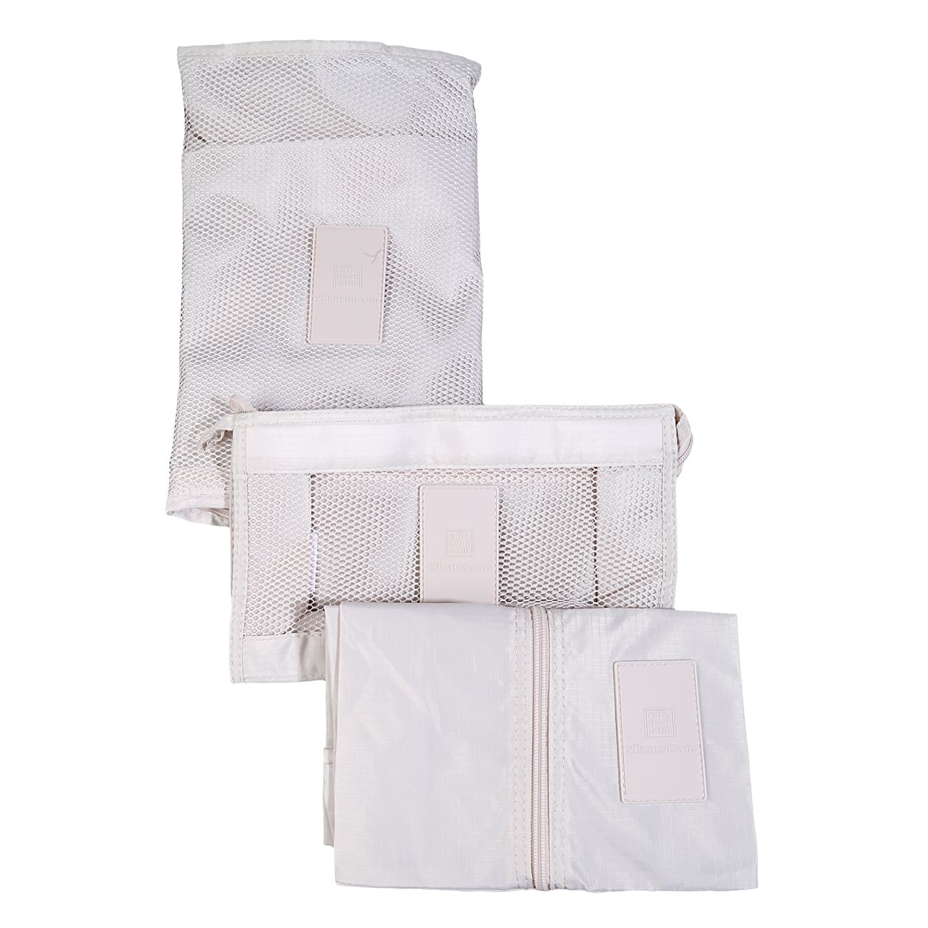 Travel organizer set, Set of 3, polyester, beige, Easy Travel