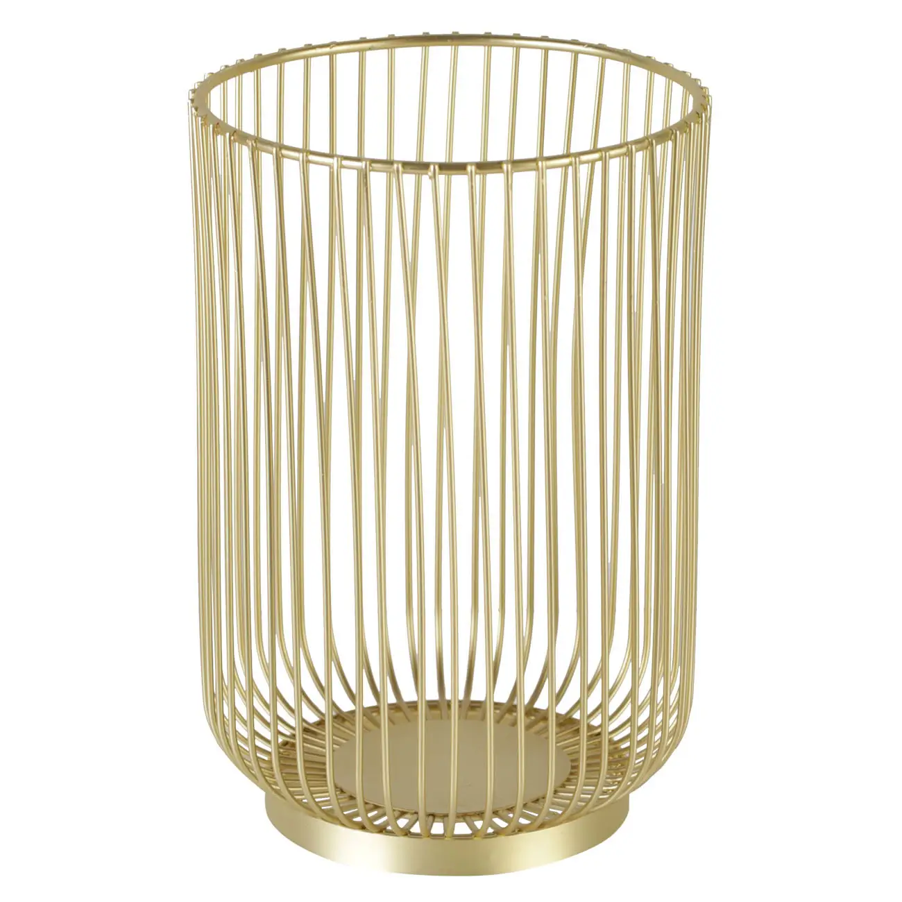 Stand for kitchen accessories, 18 cm, metal, gold, Twist gold, image-0
