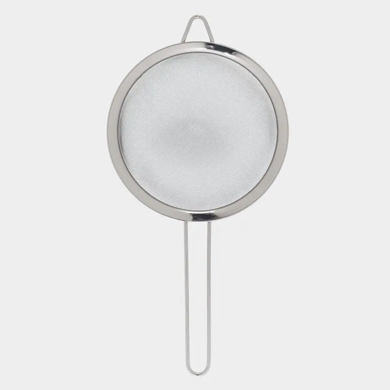 Sieve, 19 cm, with handle, steel, dark grey, Titanium, image-0