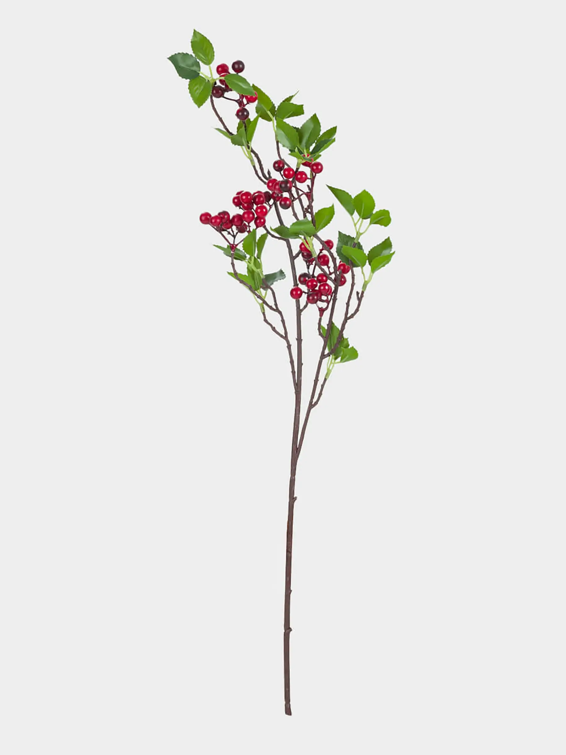 Decorative branch, 70 cm, foam/polyester, Red berries, Red berry, image-0