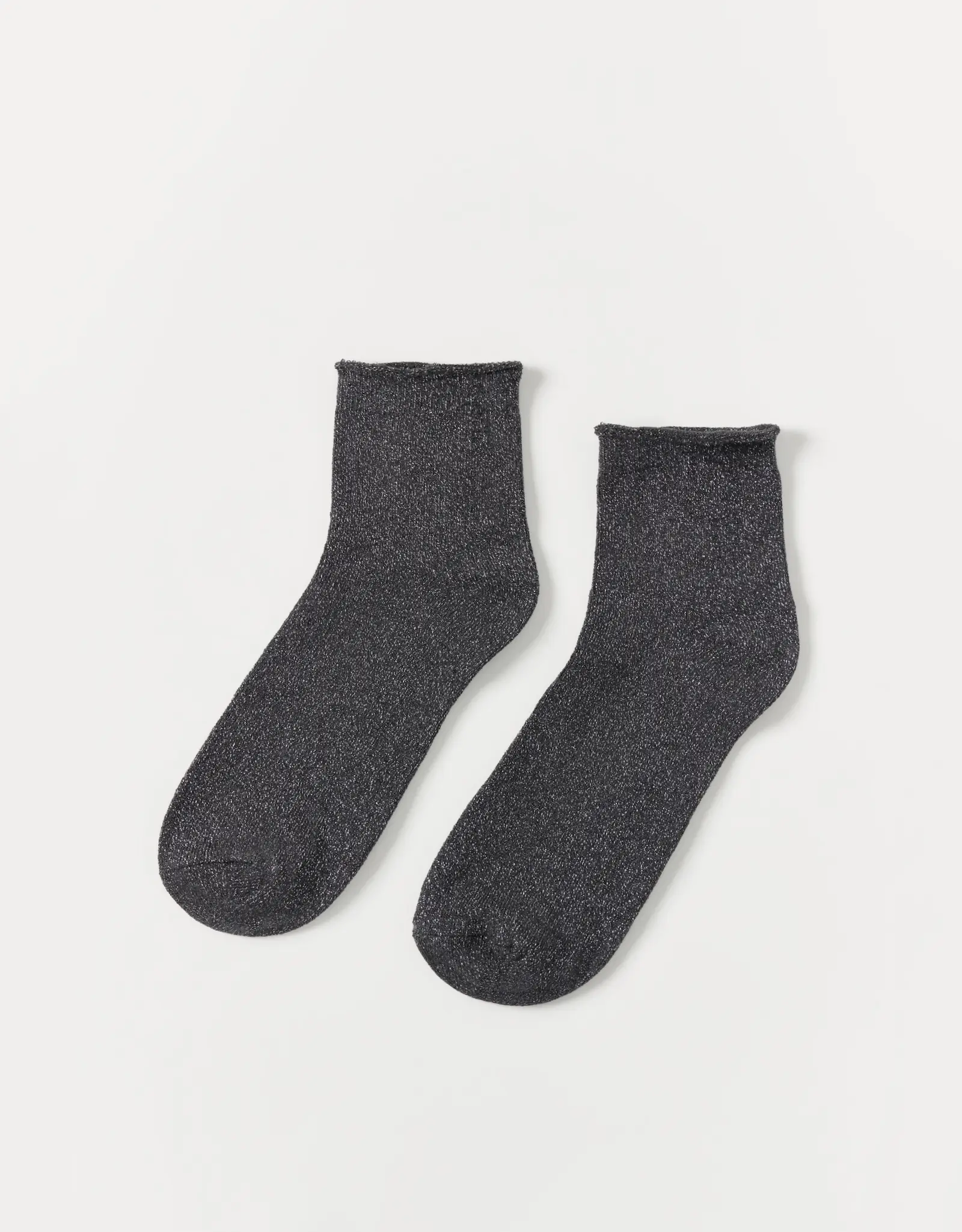 Women's socks, size 36-38, cotton / polyester, graphite, Glint