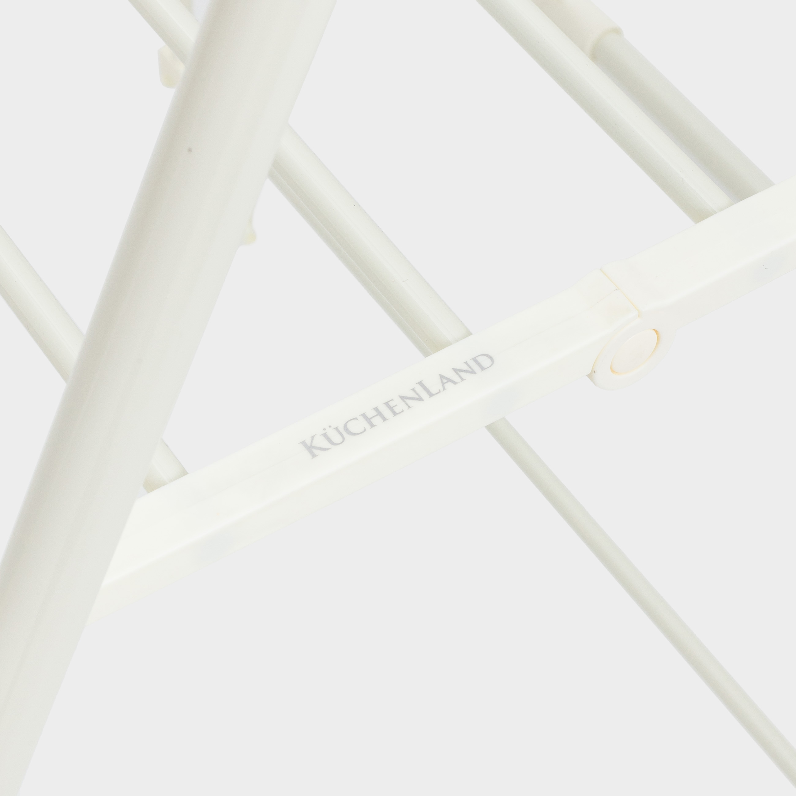 Floor-standing clothes dryer, 155x57 cm, folding, metal, beige, X-shape, Compact