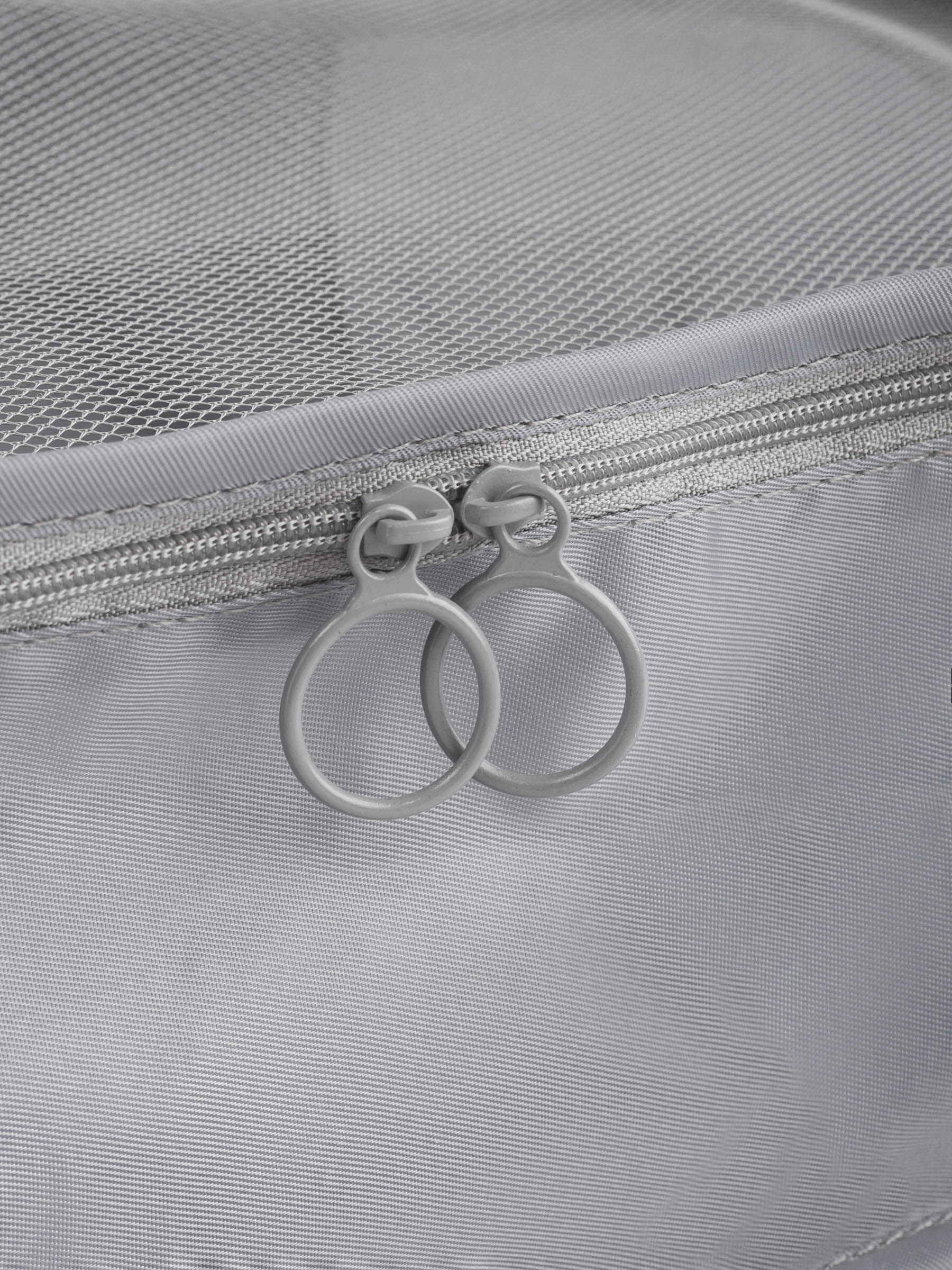 Clothing organizer, 34x28x11 cm, M, with straps, twill, grey, Travel comfort, image-5