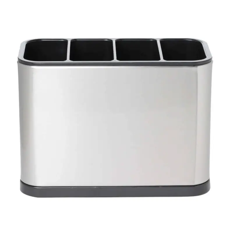 Flatware stand, 13x18 cm, 4 units, steel / plastic, Classic