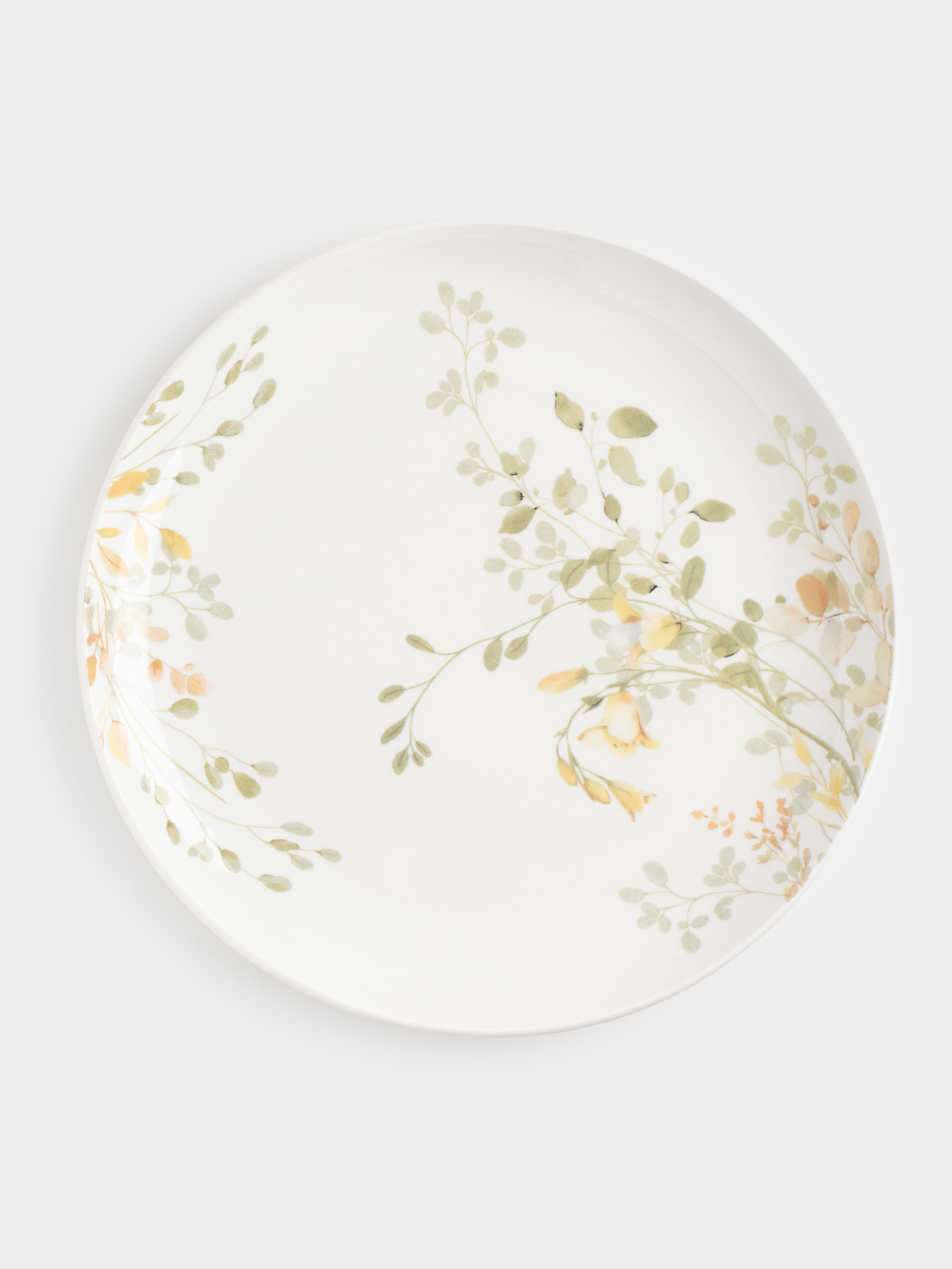 Dining set, 6 pers, 19 pr, porcelain N, white, Flowers and leaves, Floreale, image-4