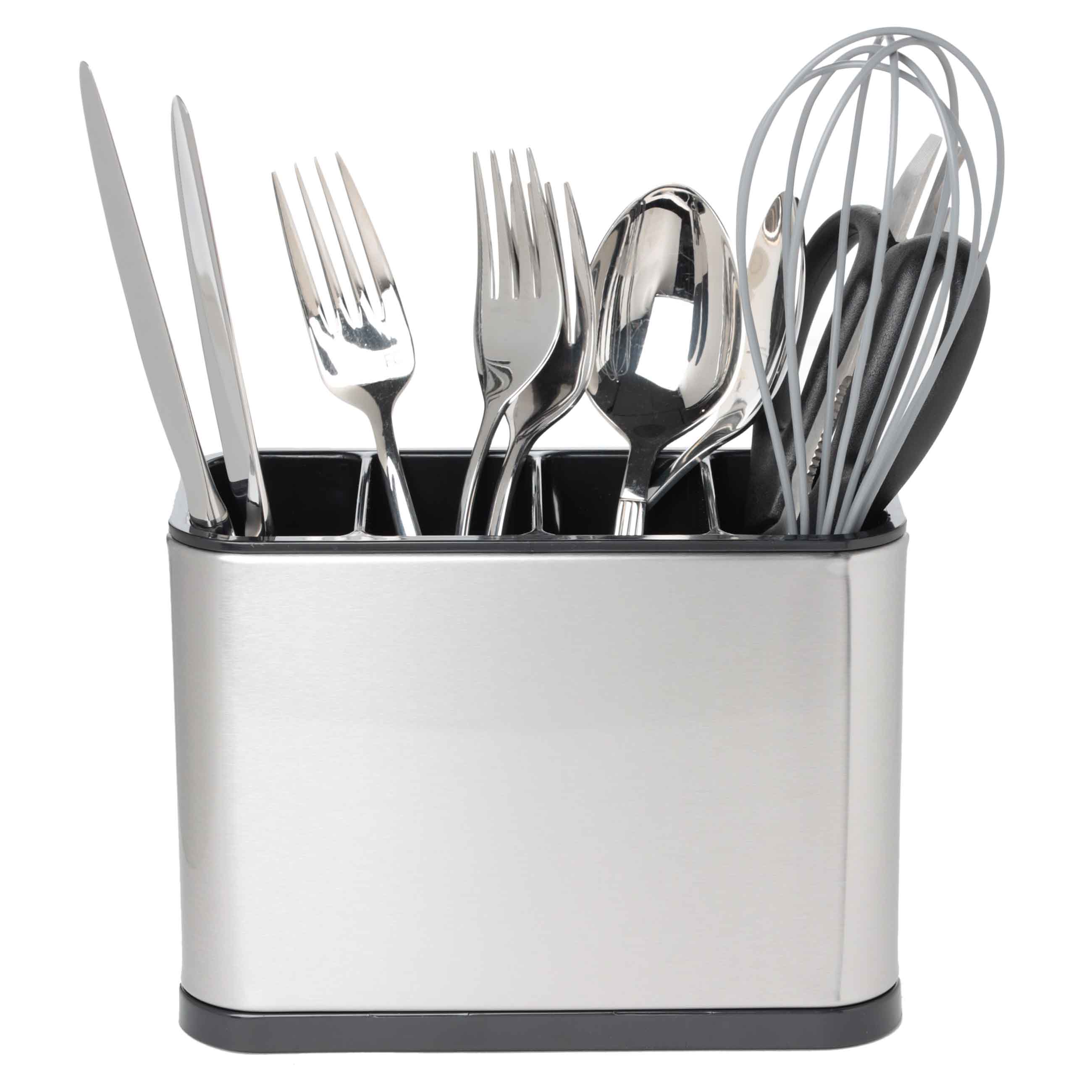 Flatware stand, 13x18 cm, 4 units, steel / plastic, Classic
