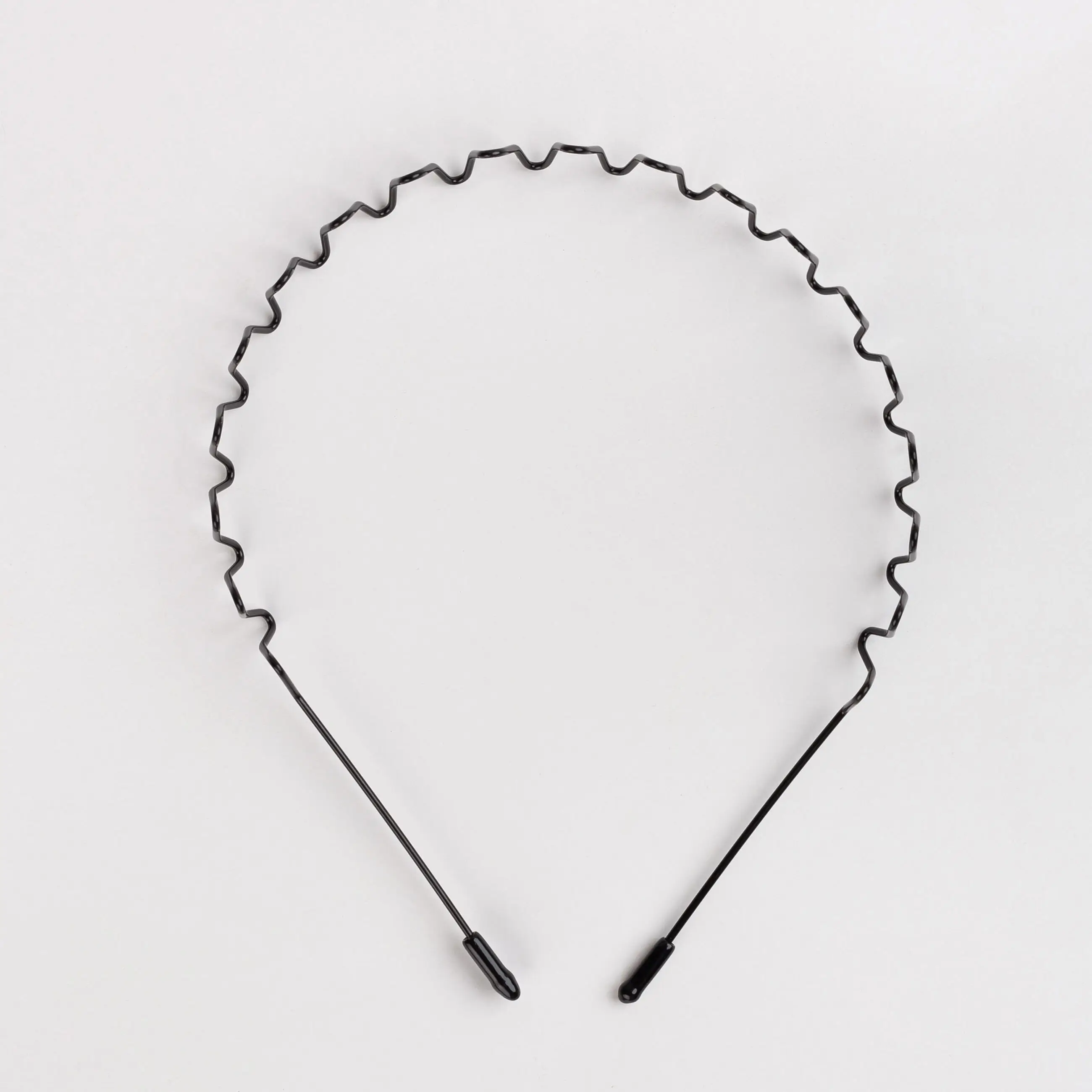 Hair band, 14x16 cm, metal, black, Wave, Fast