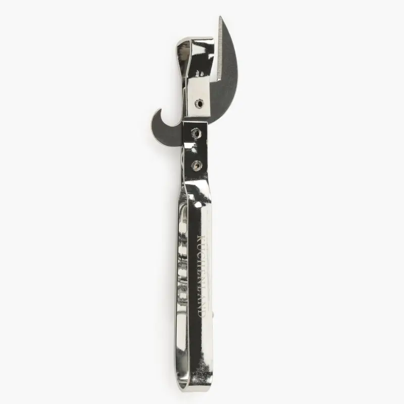 Bottle and can opener, 13 cm, with corkscrew, metal, Classic ,image-0