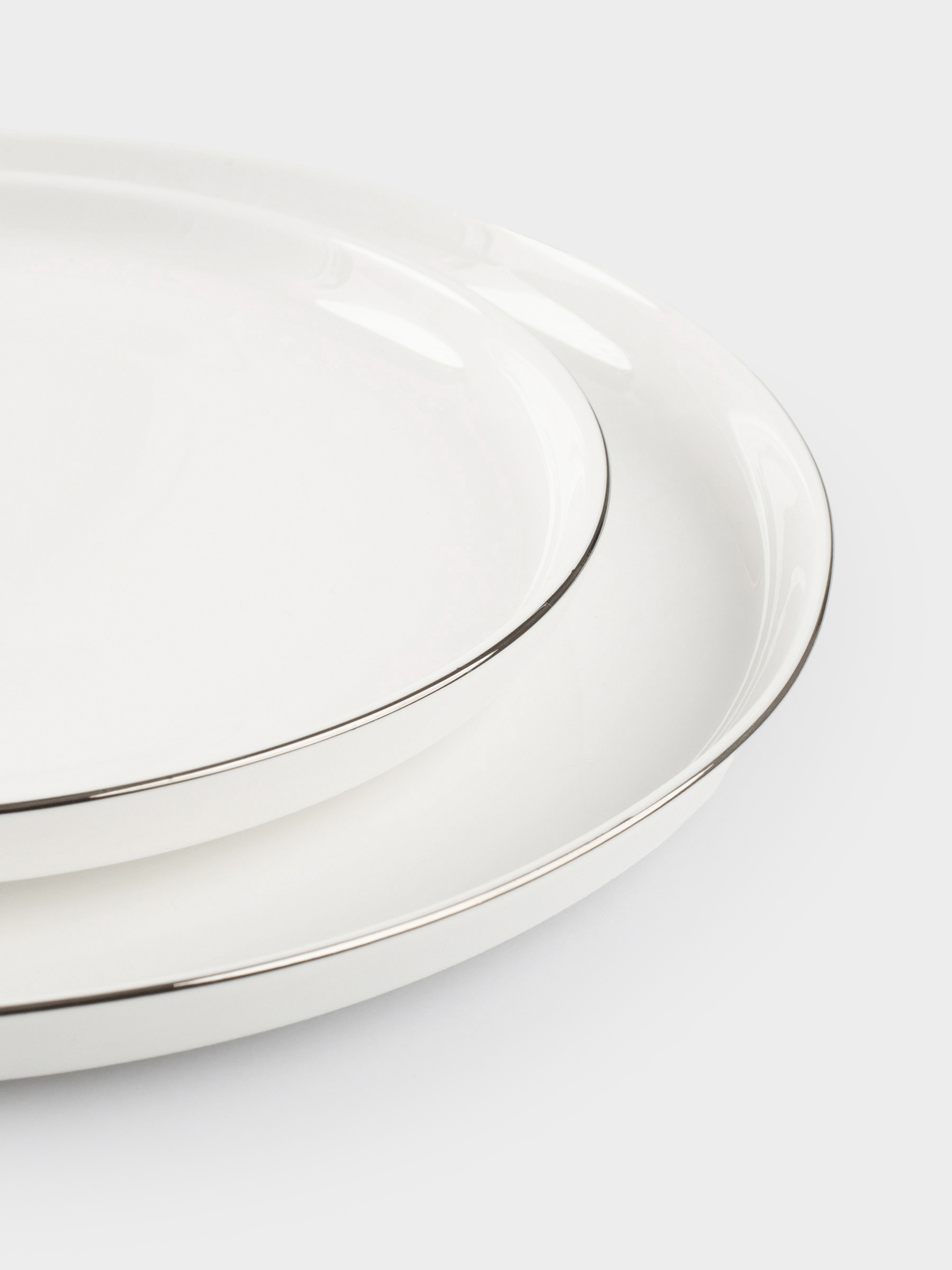 Dining set, 6 pers, 18 pr, porcelain F, white, Ideal silver, image-5