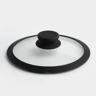 Lid, 20 cm, glass T / silicone, Solution accessory ,image-0