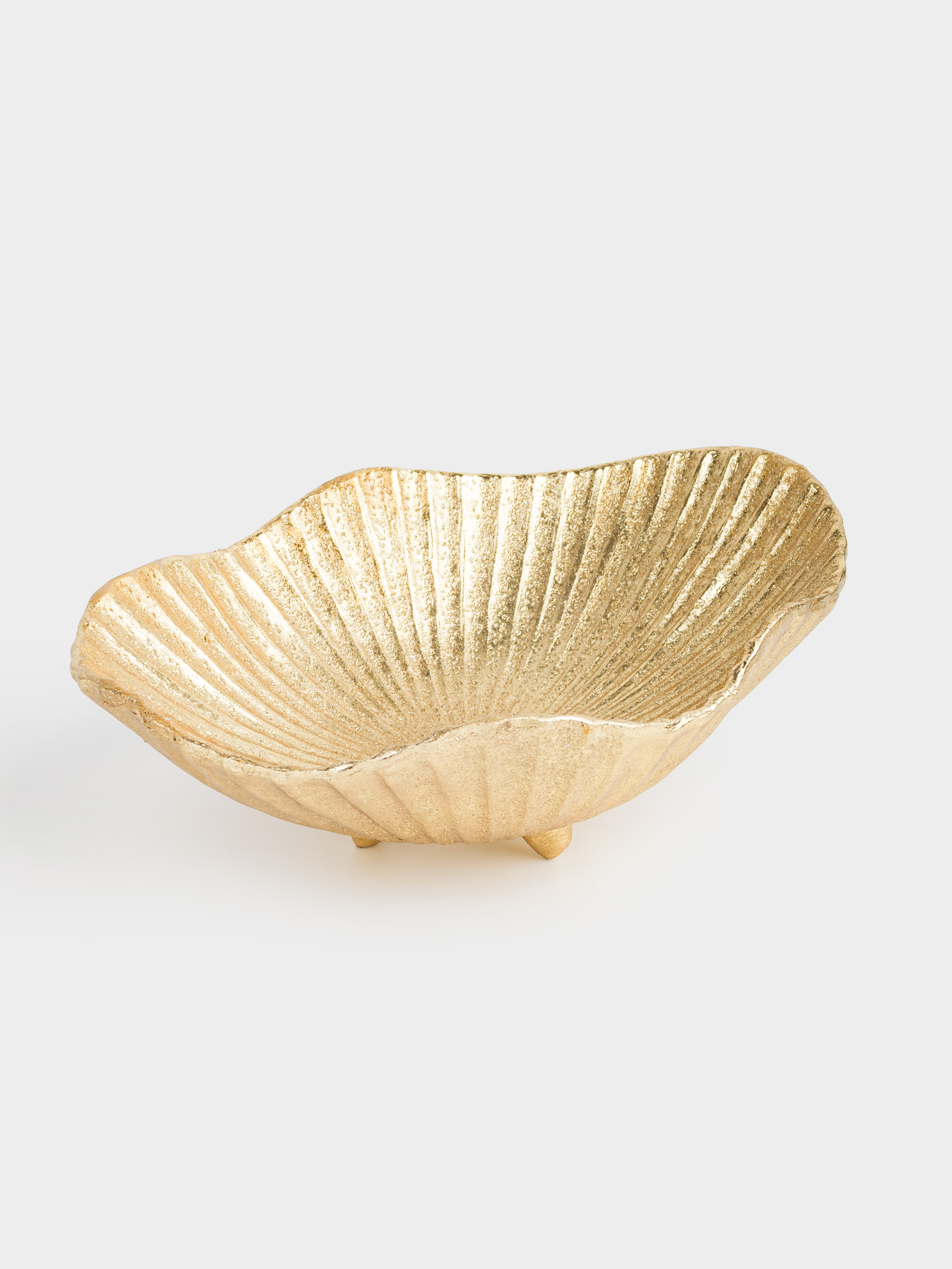 Decorative dish, 28x22x10 cm, polyresin, golden, Shell, Paradise island, image-0