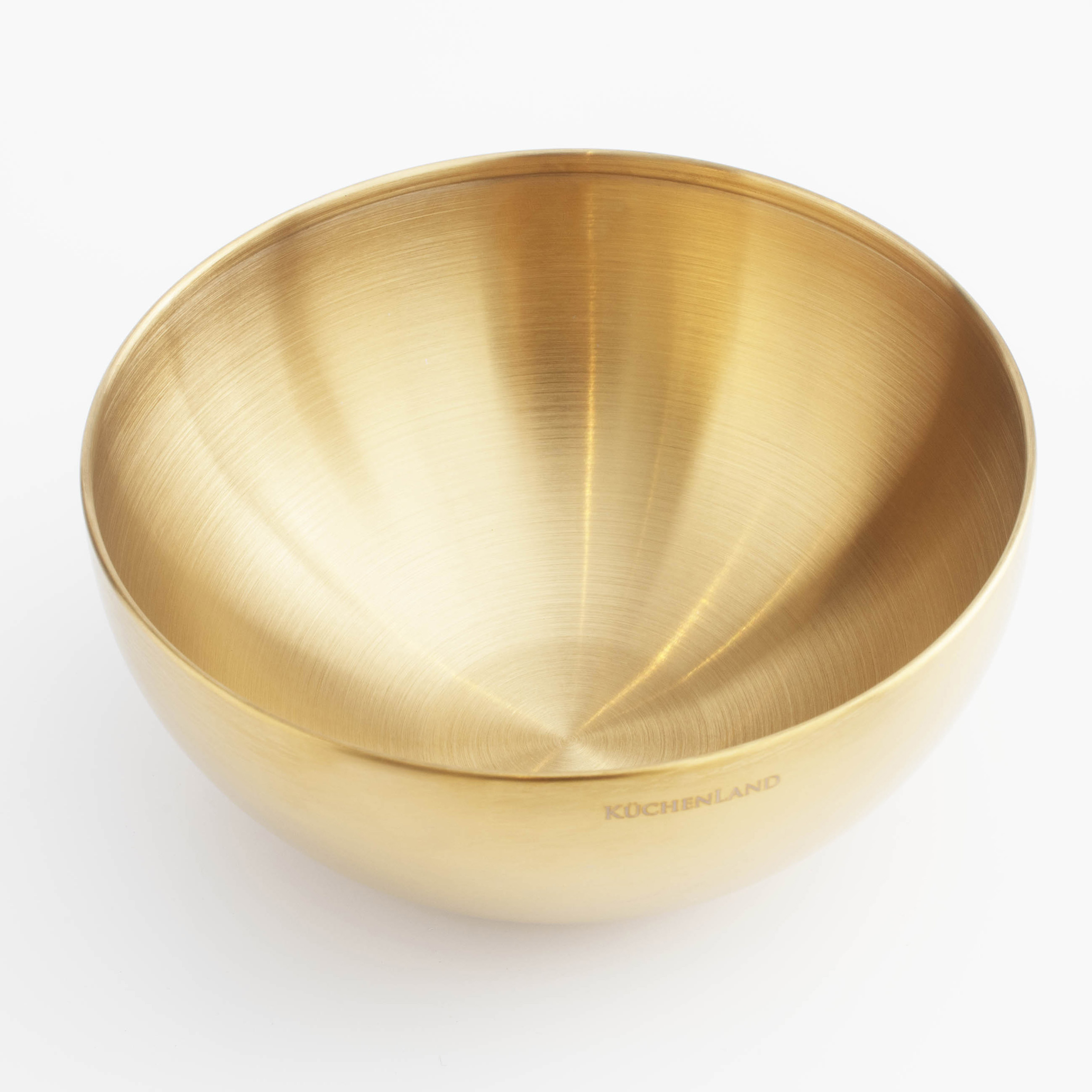 Bowl, 1,8 l, steel, golden, Classic gold
