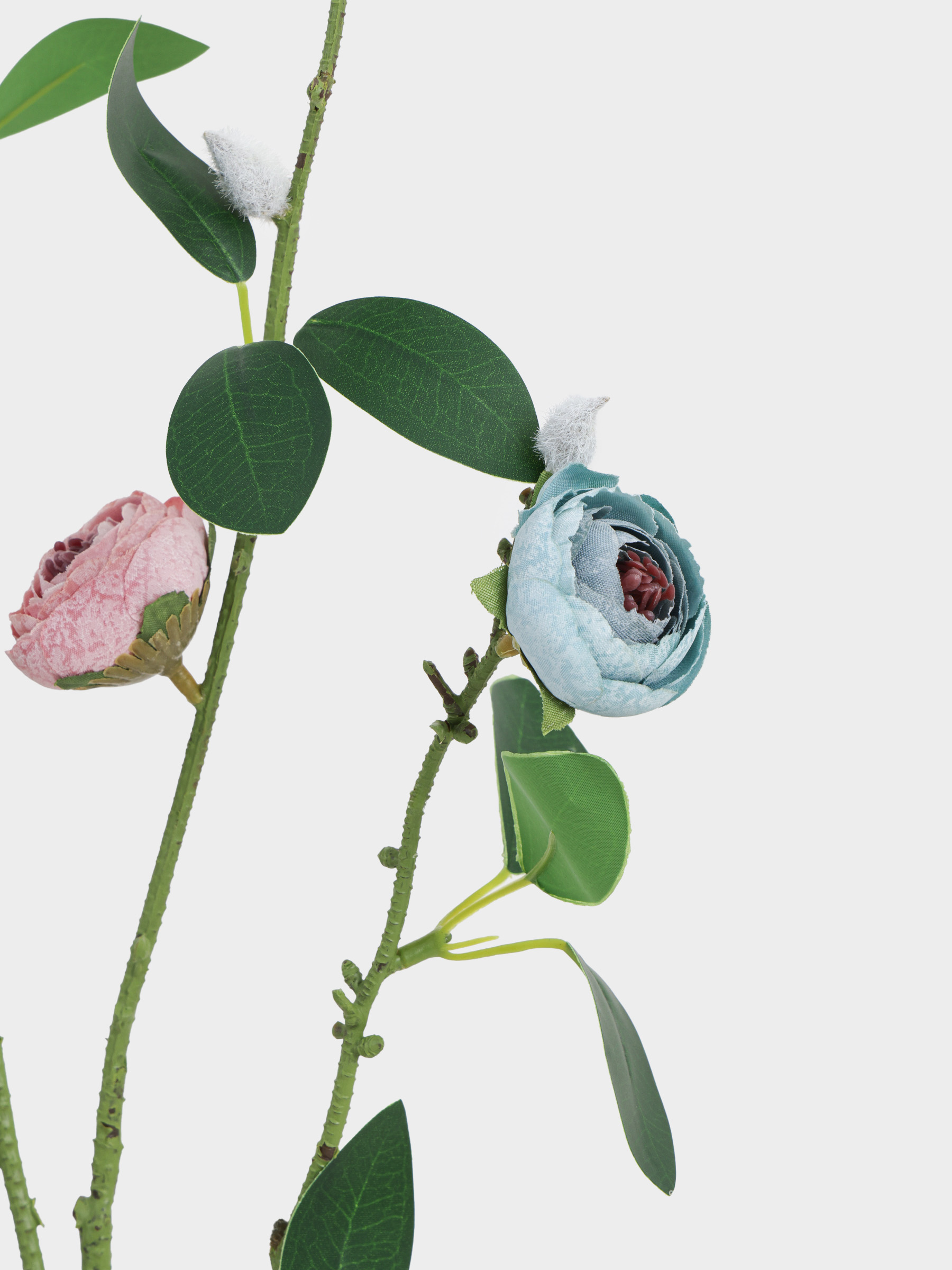 Decorative branch, 1 m, plastic, Peonies, Flower garden, image-3