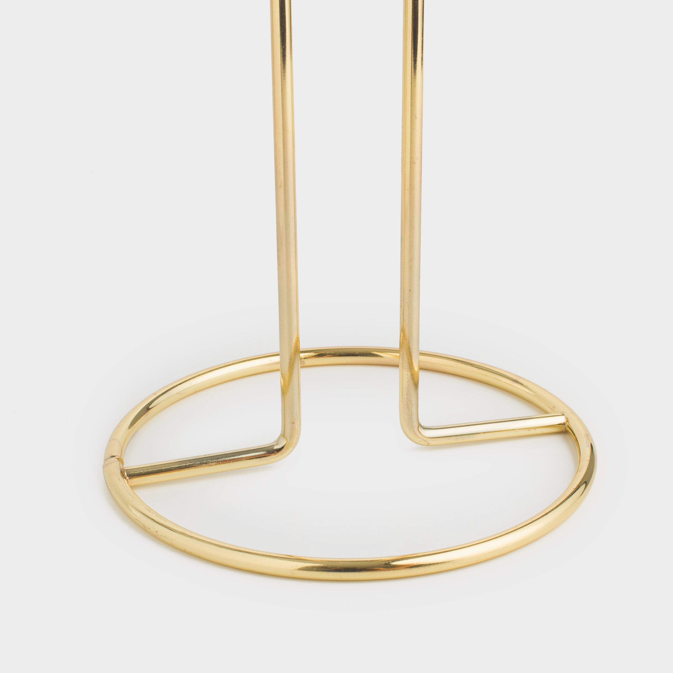 Paper towel holder, 31 cm, metal, golden, Twist gold